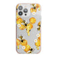 Honeycomb with Bees and Daisies iPhone 13 Pro Max TPU Impact Case with Pink Edges