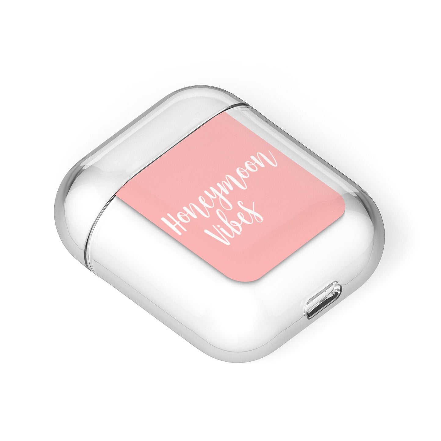 Honeymoon Vibes AirPods Case Laid Flat