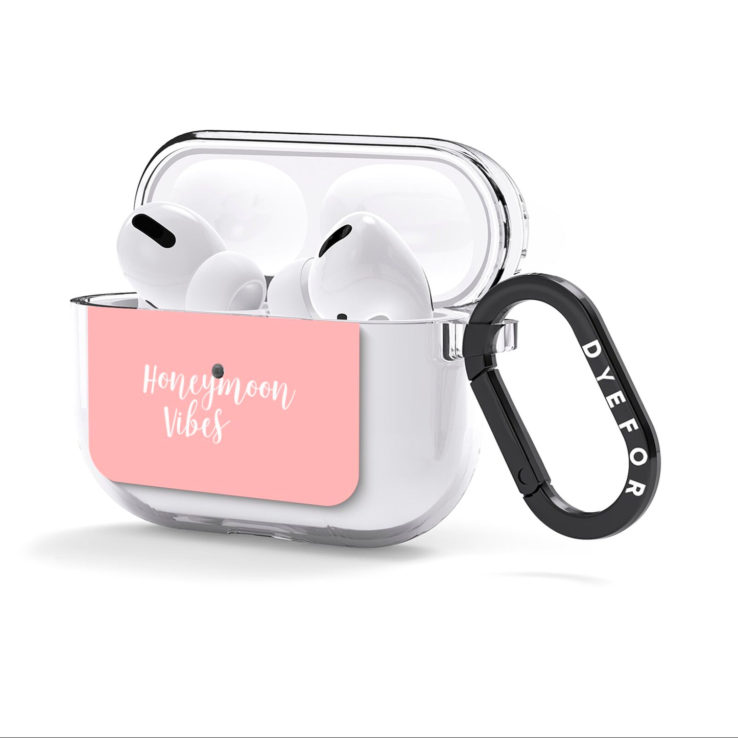 Honeymoon Vibes AirPods Clear Case 3rd Gen Side Image