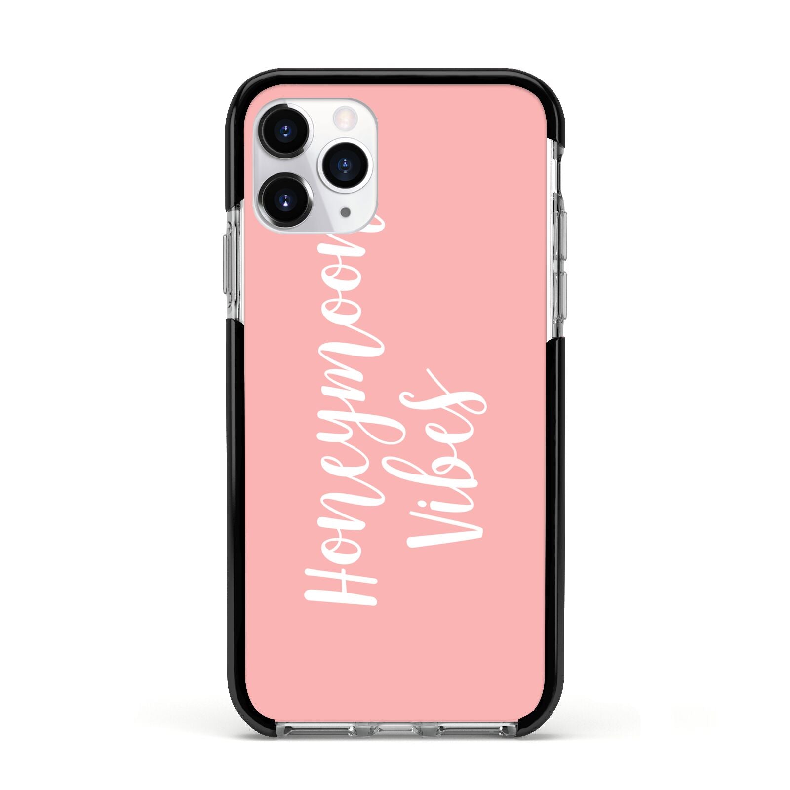 Honeymoon Vibes Apple iPhone 11 Pro in Silver with Black Impact Case