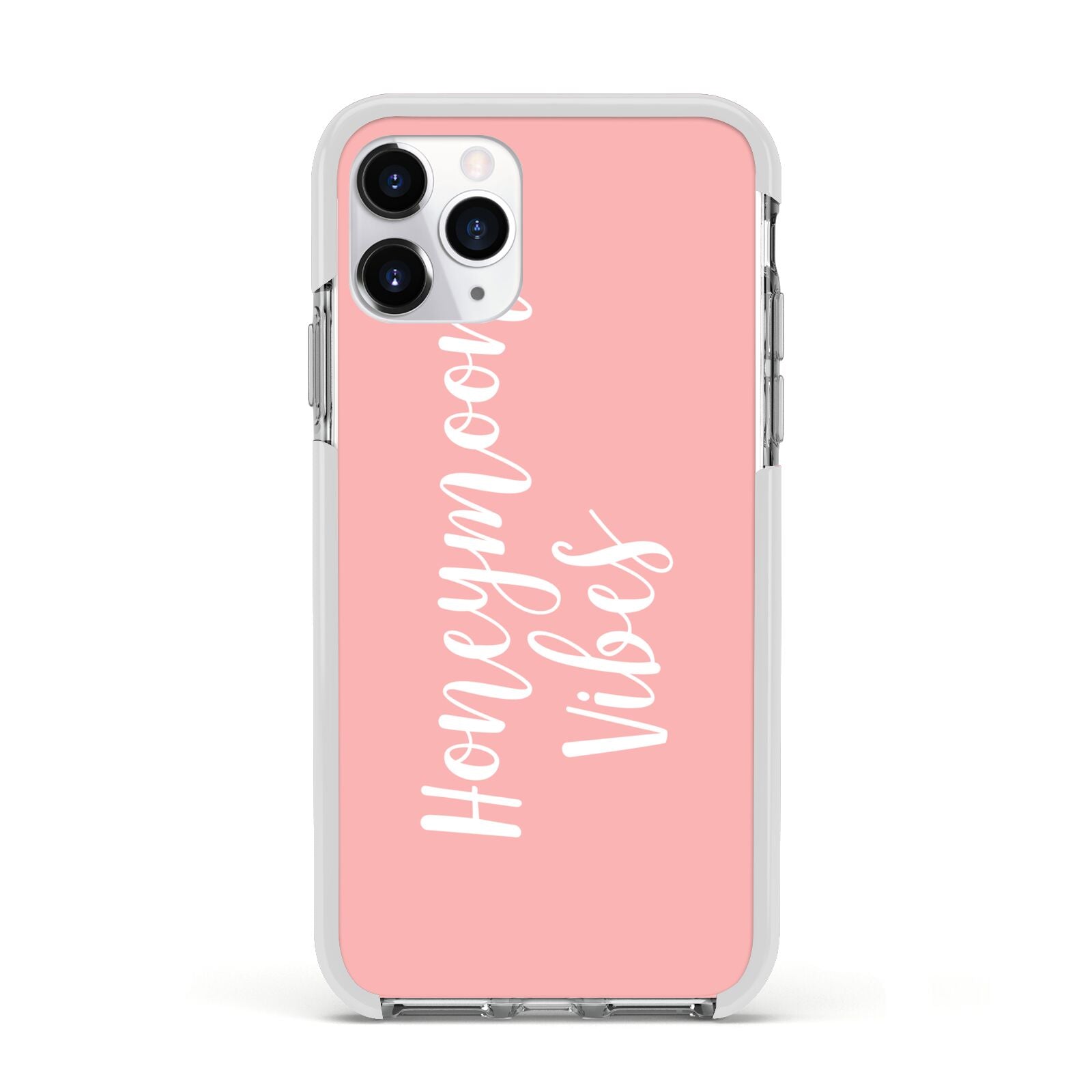 Honeymoon Vibes Apple iPhone 11 Pro in Silver with White Impact Case