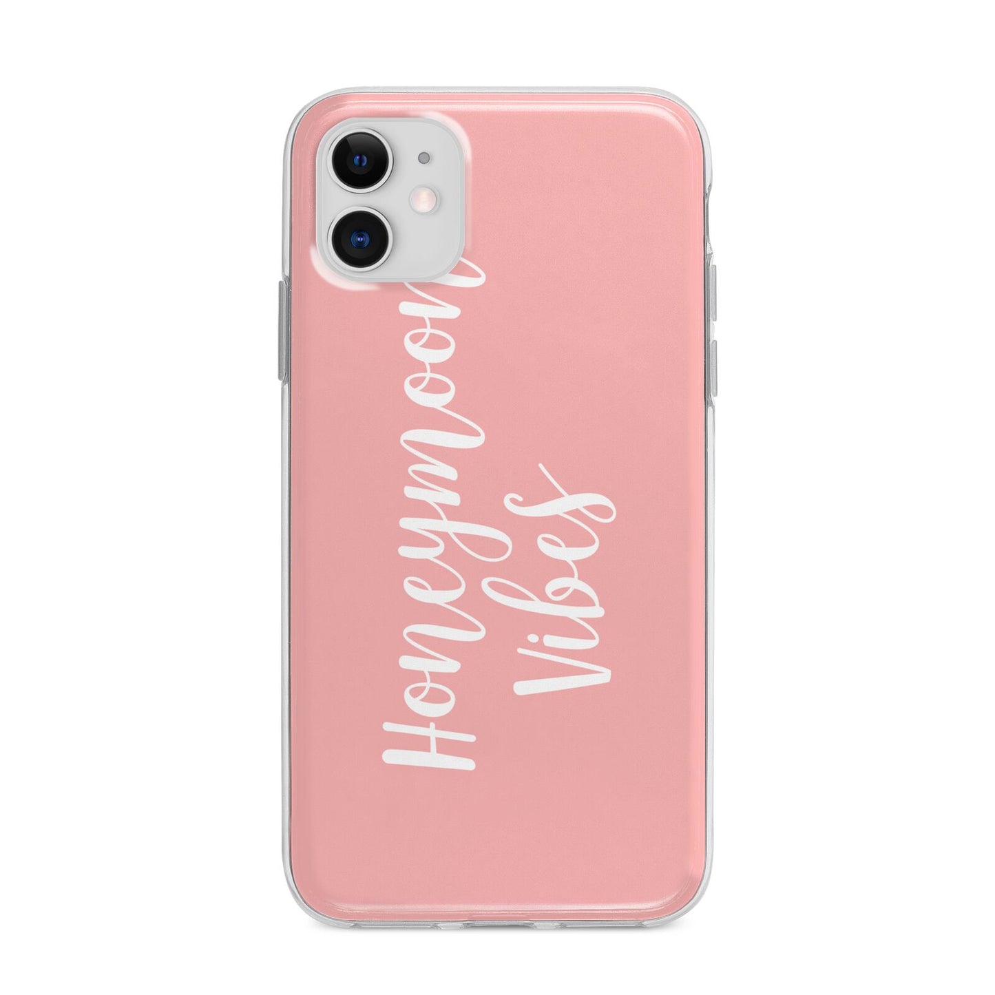 Honeymoon Vibes Apple iPhone 11 in White with Bumper Case