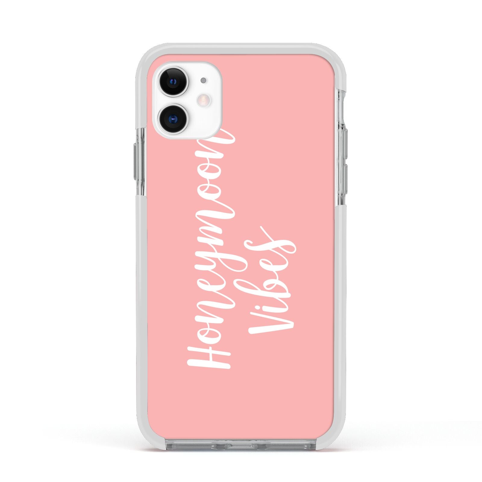 Honeymoon Vibes Apple iPhone 11 in White with White Impact Case