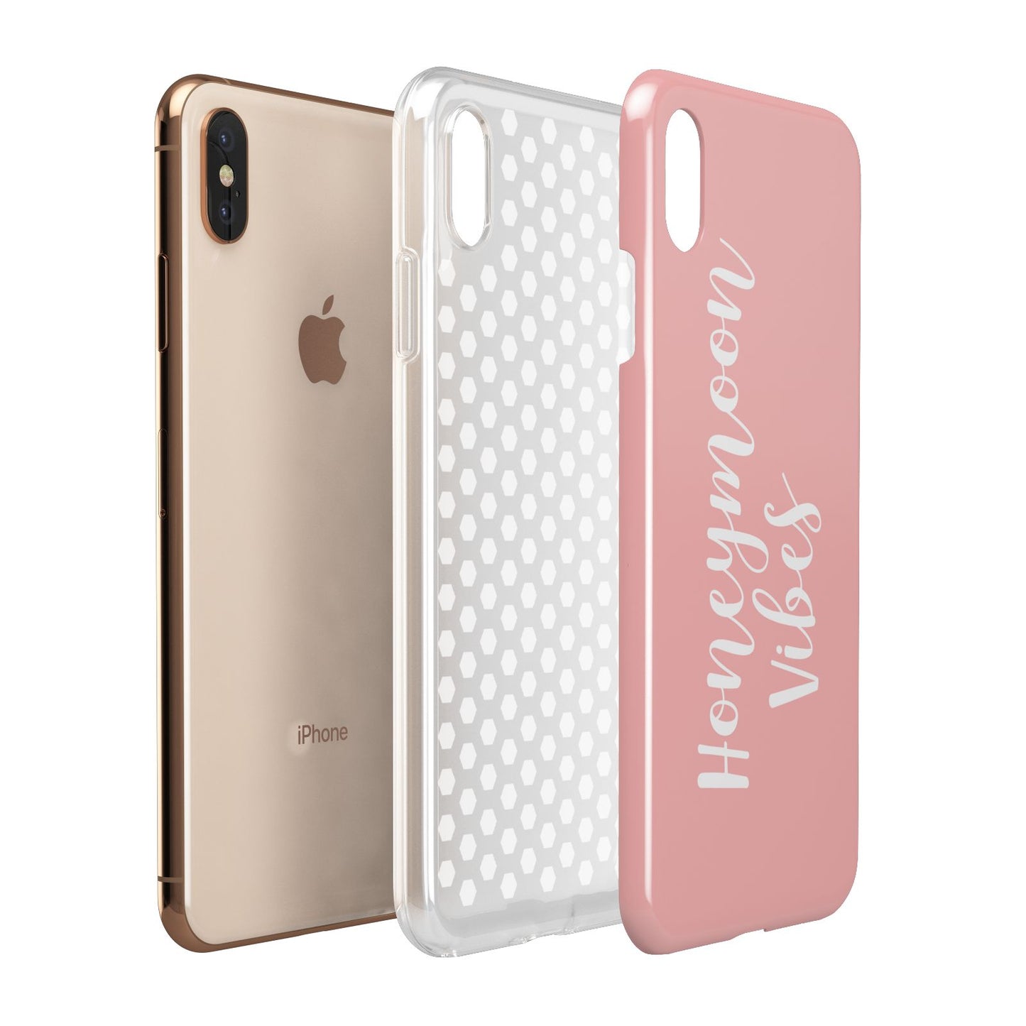 Honeymoon Vibes Apple iPhone Xs Max 3D Tough Case Expanded View