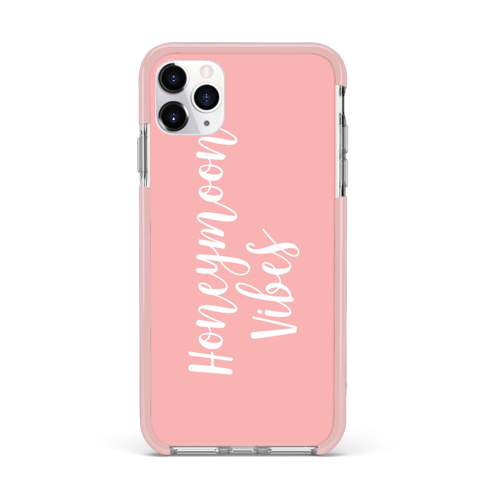 Honeymoon Vibes iPhone 11 Pro Max Impact Pink Edge Case