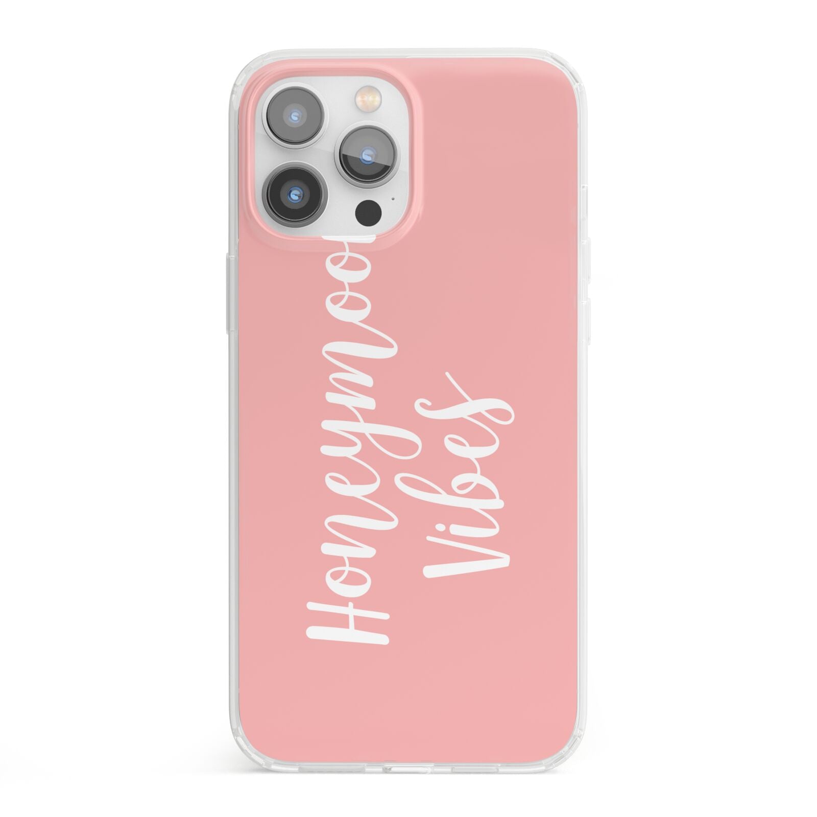 Honeymoon Vibes iPhone 13 Pro Max Clear Bumper Case