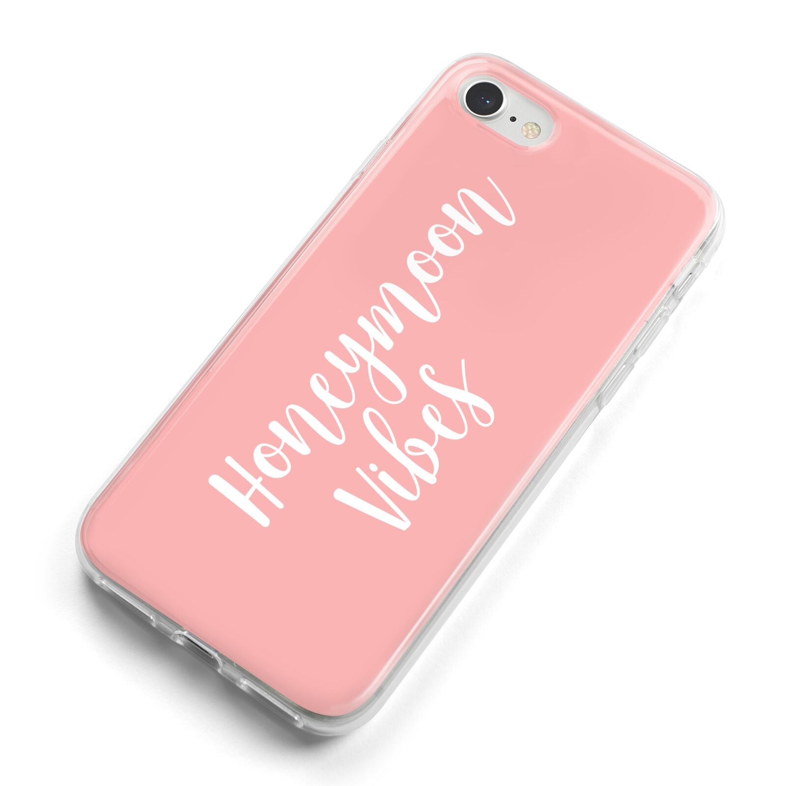 Honeymoon Vibes iPhone 8 Bumper Case on Silver iPhone Alternative Image