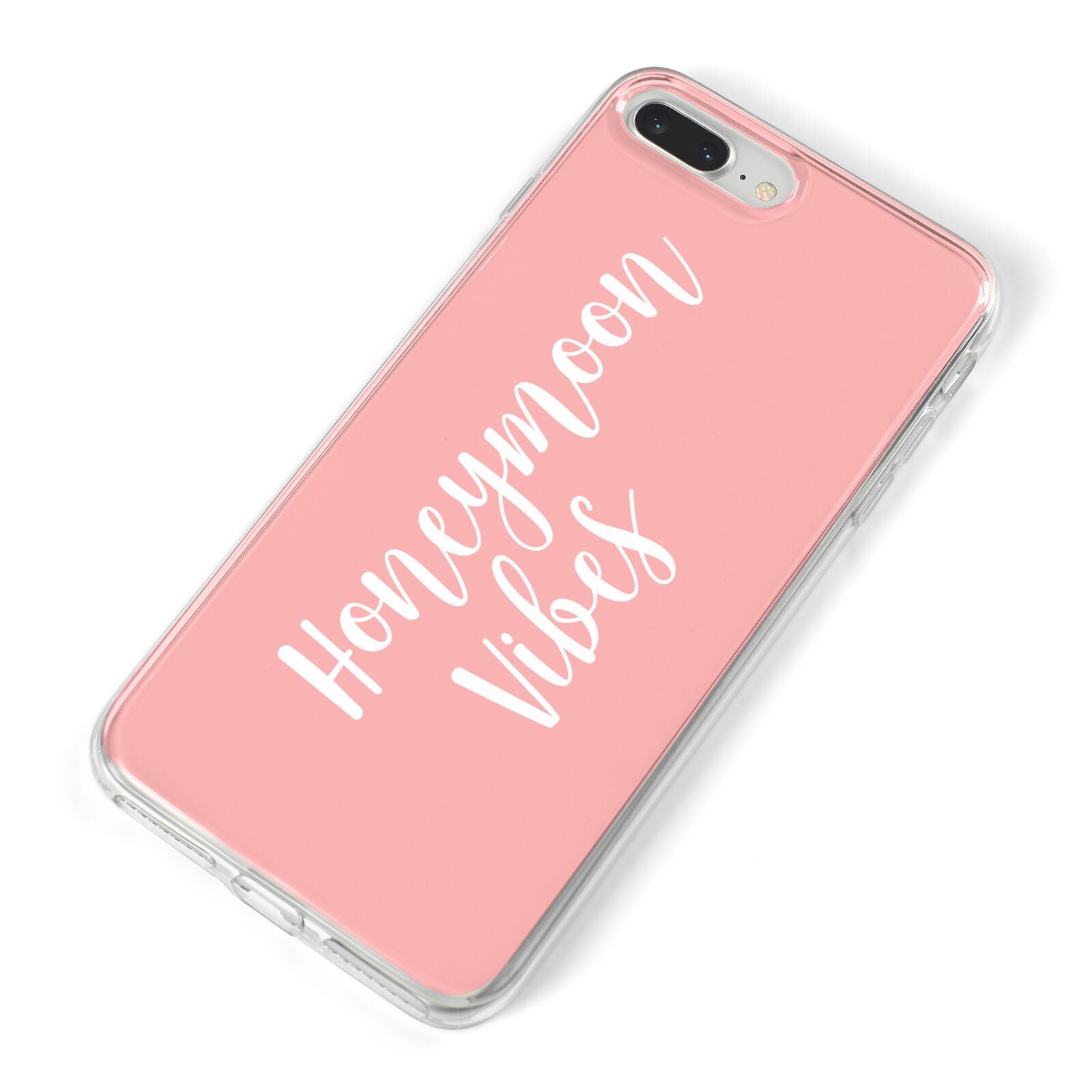 Honeymoon Vibes iPhone 8 Plus Bumper Case on Silver iPhone Alternative Image