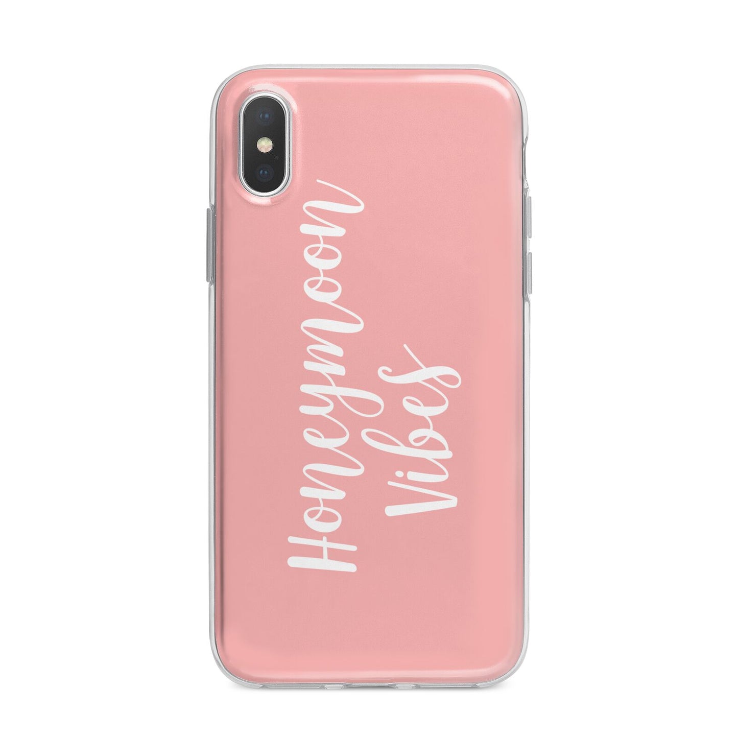 Honeymoon Vibes iPhone X Bumper Case on Silver iPhone Alternative Image 1