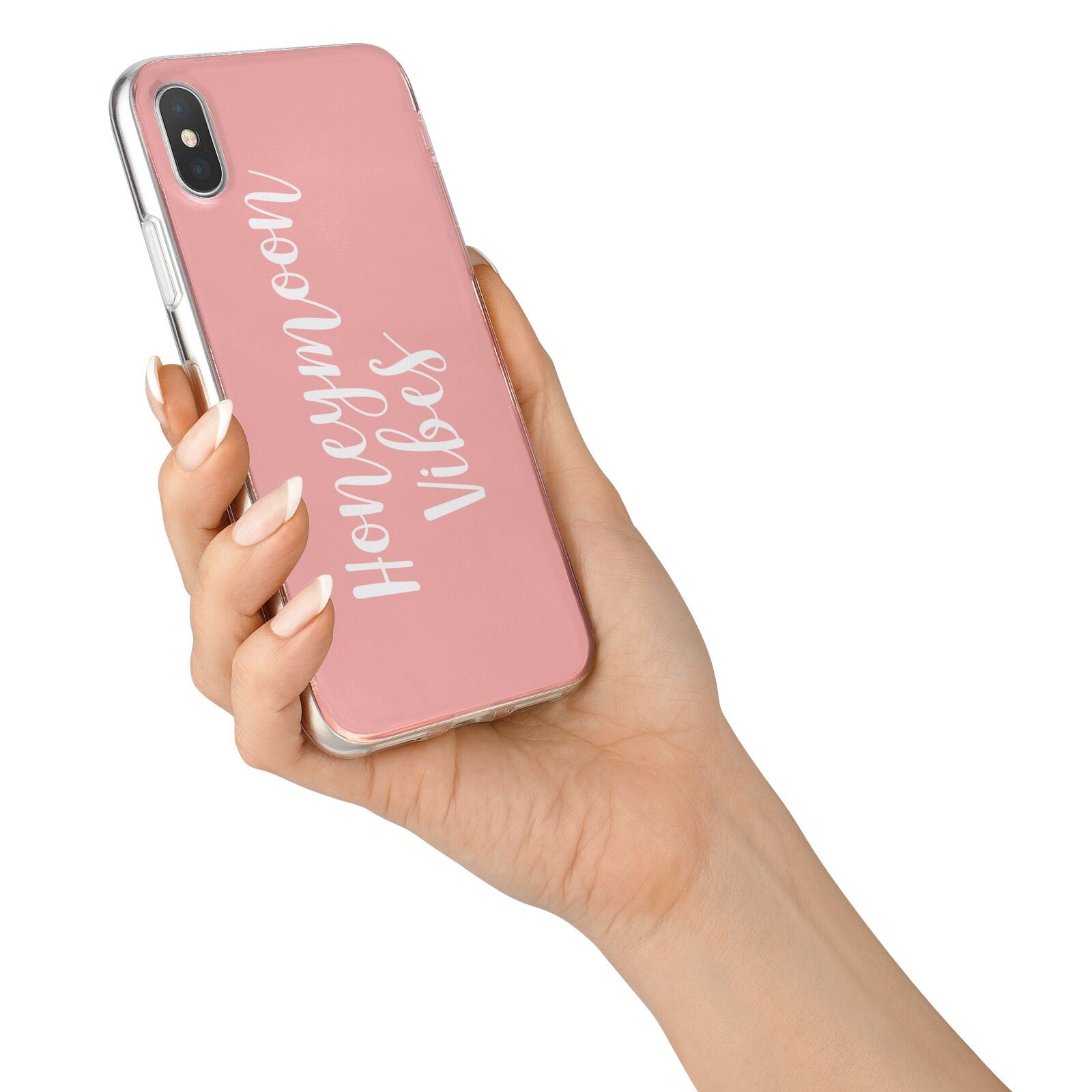 Honeymoon Vibes iPhone X Bumper Case on Silver iPhone Alternative Image 2