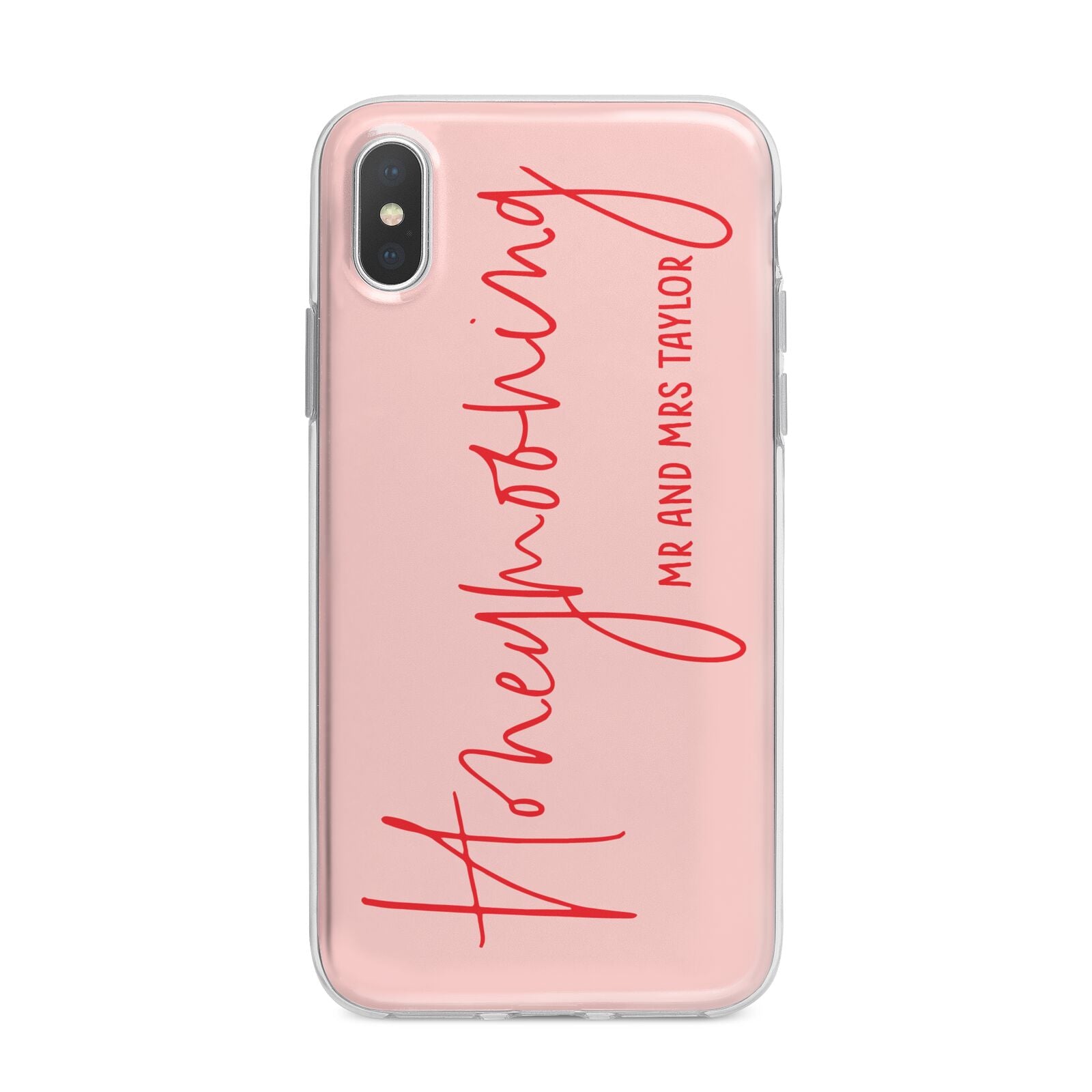 Honeymooning iPhone X Bumper Case on Silver iPhone Alternative Image 1