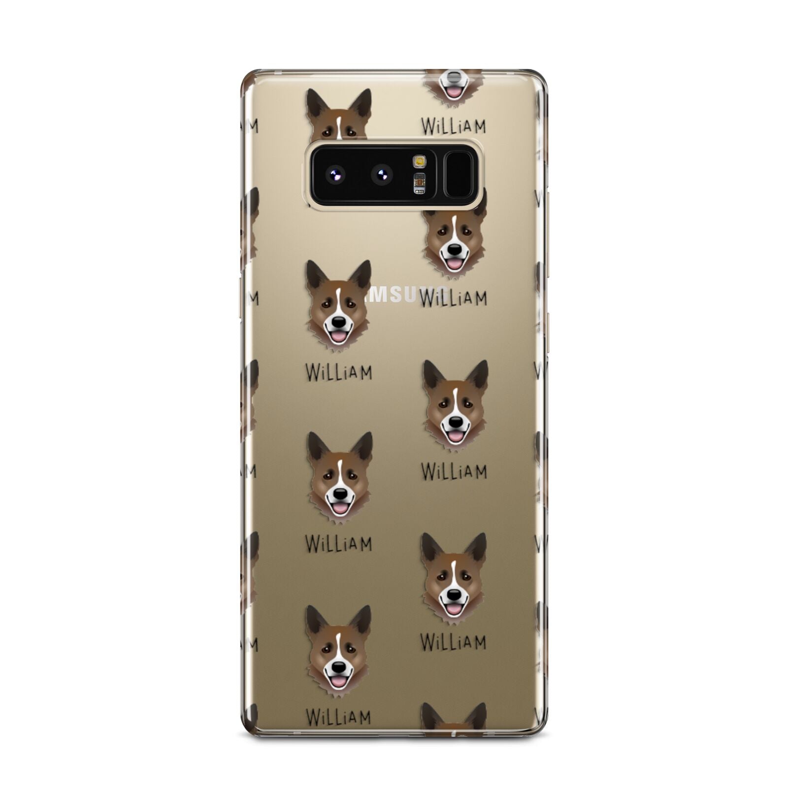 Horgi Icon with Name Samsung Galaxy Note 8 Case