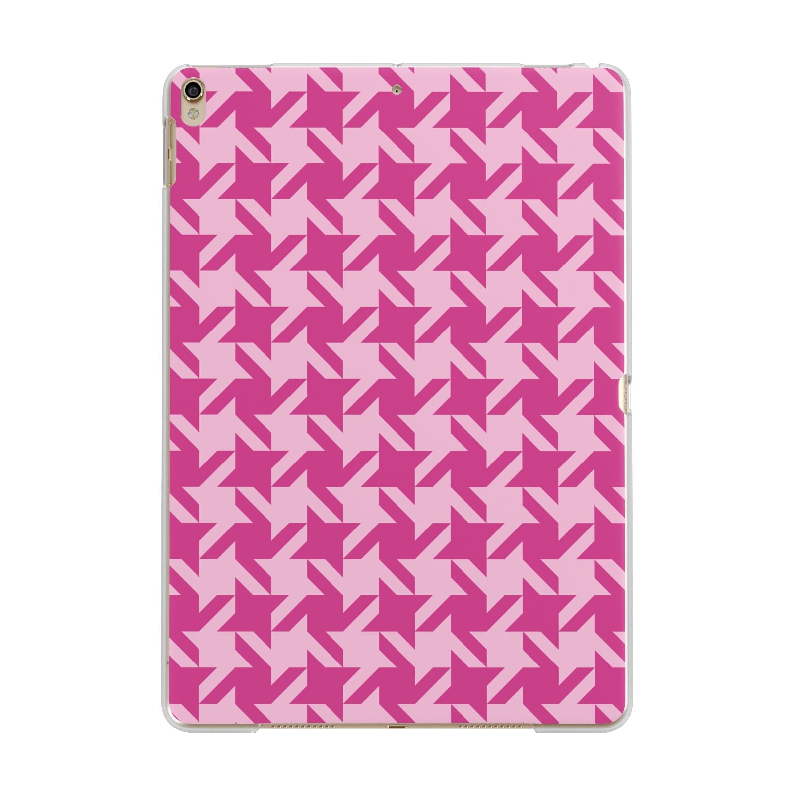 Houndstooth Apple iPad Gold Case