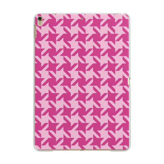 Houndstooth Apple iPad Gold Case