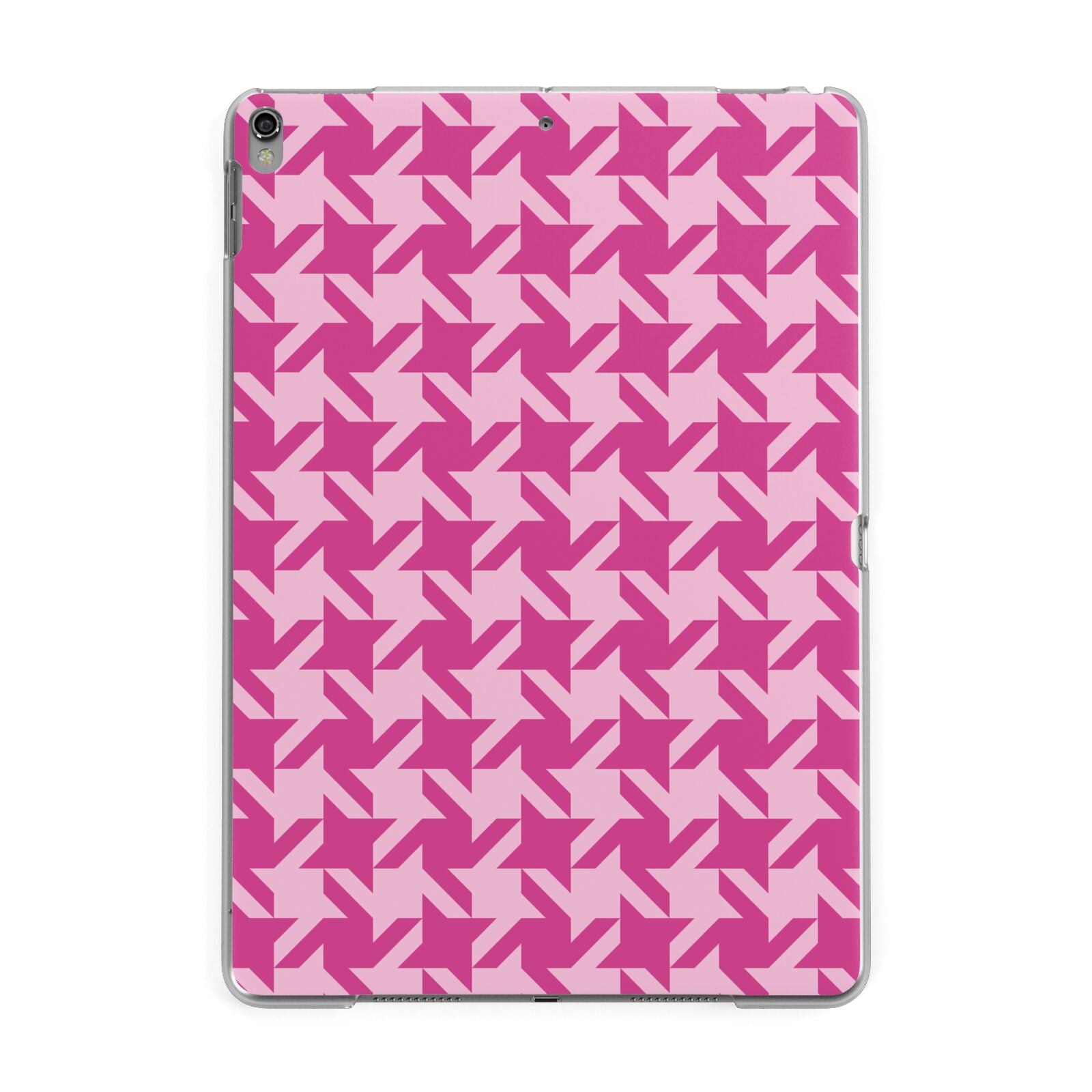 Houndstooth Apple iPad Grey Case