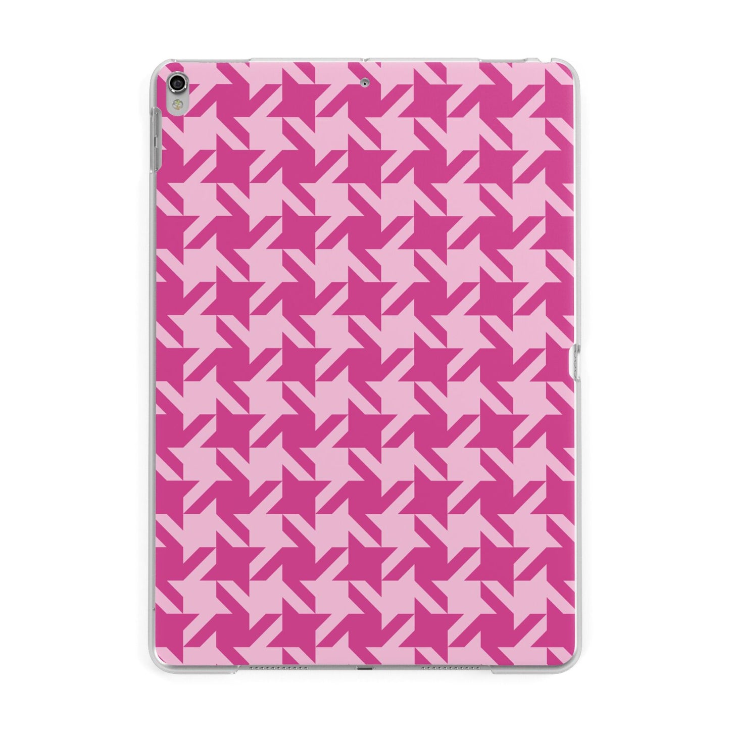 Houndstooth Apple iPad Silver Case