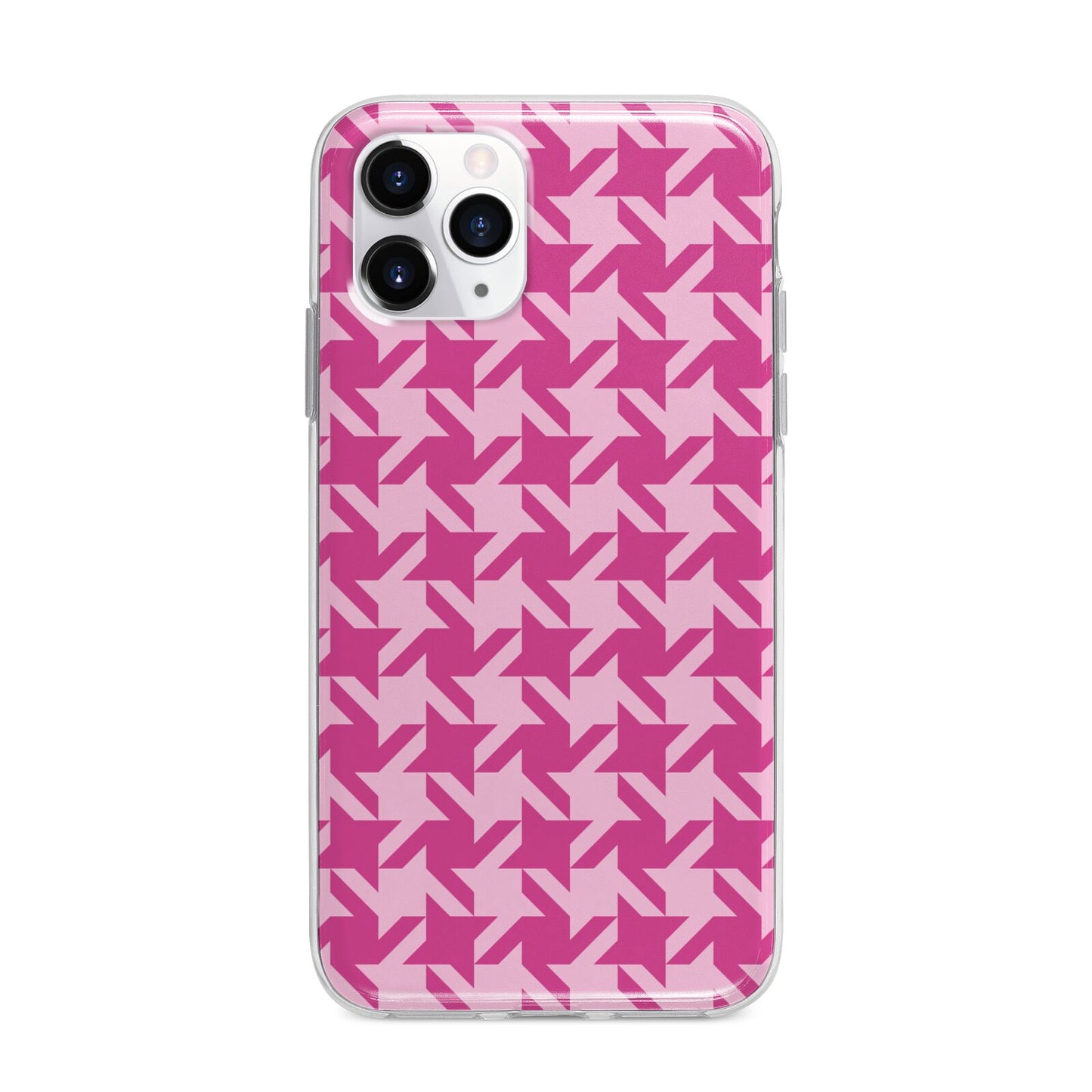 Houndstooth Apple iPhone 11 Pro Max in Silver with Bumper Case