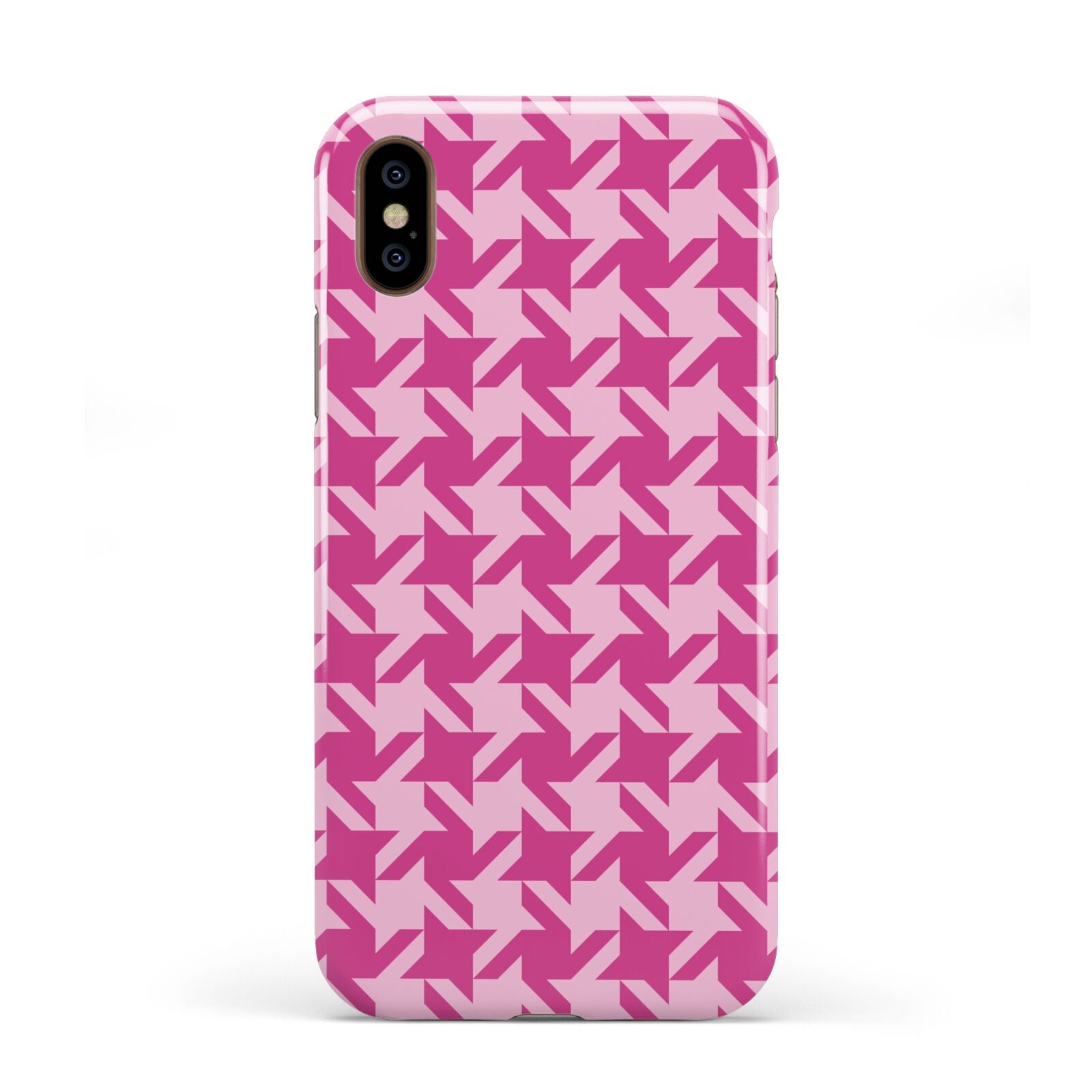 Houndstooth Apple iPhone XS 3D Tough