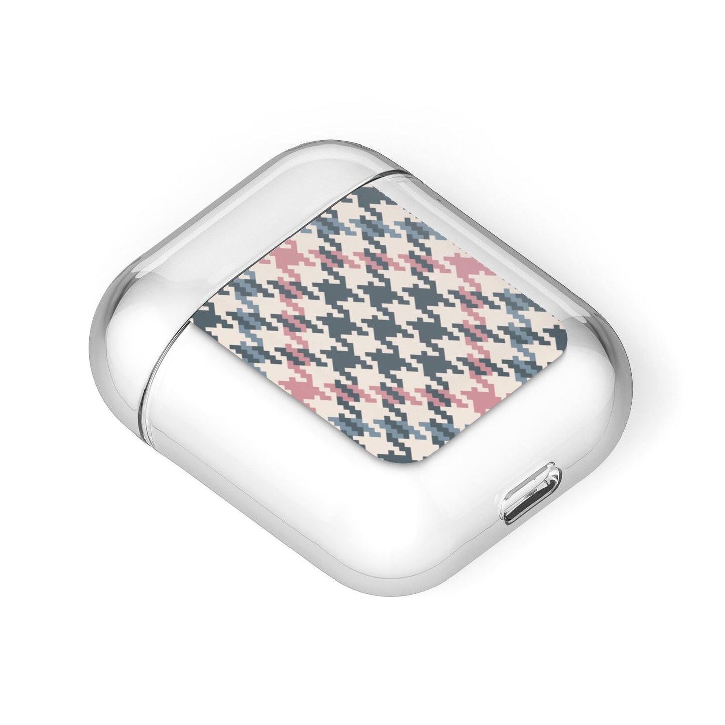 Houndstooth Fabric Effect AirPods Case Laid Flat