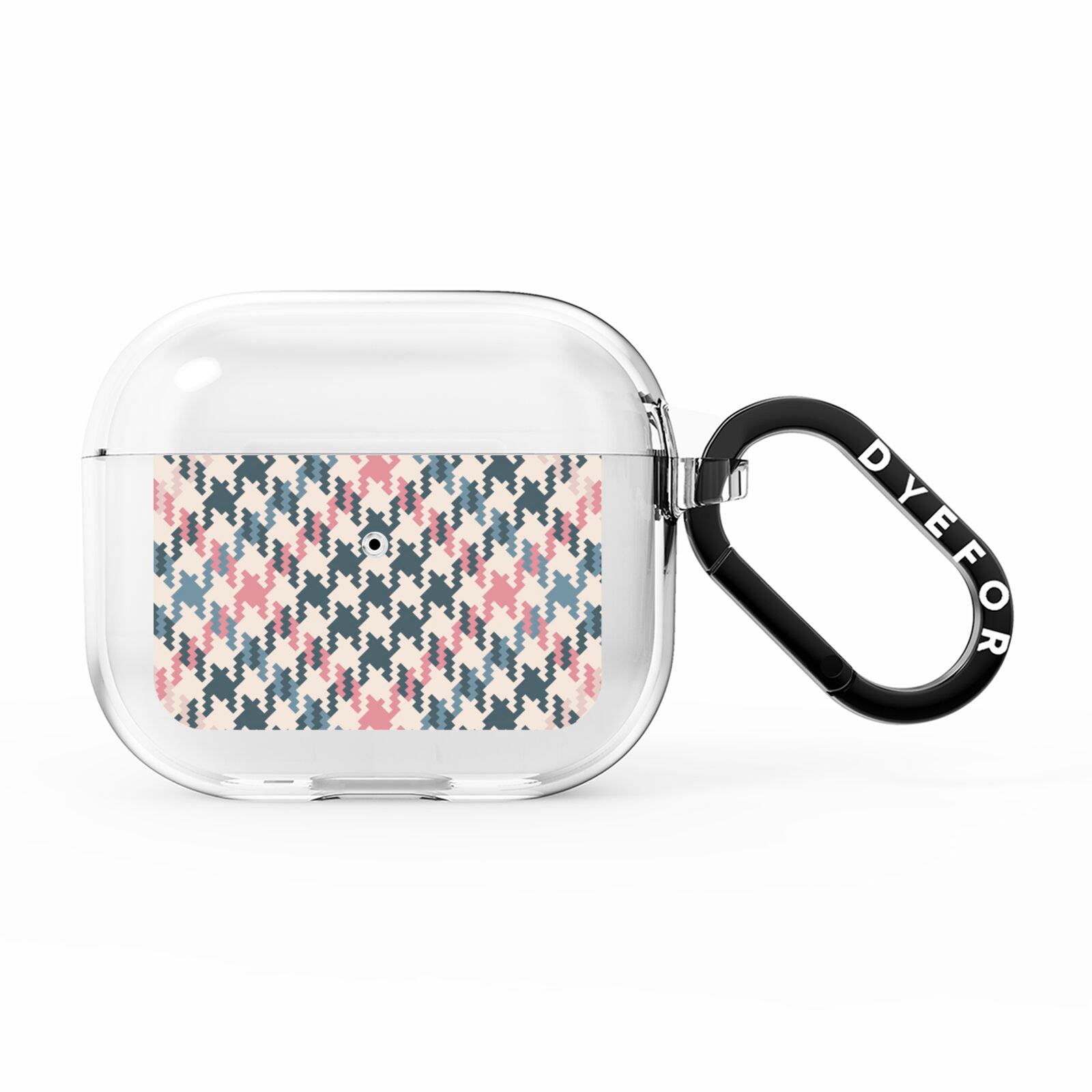 Houndstooth Fabric Effect AirPods Clear Case 3rd Gen