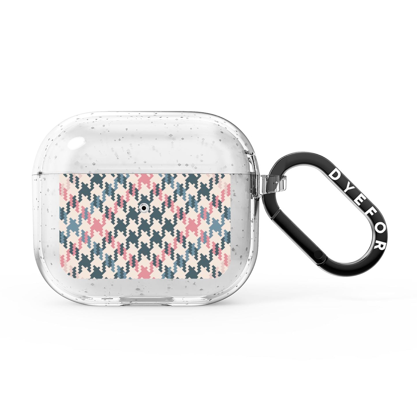 Houndstooth Fabric Effect AirPods Glitter Case 3rd Gen