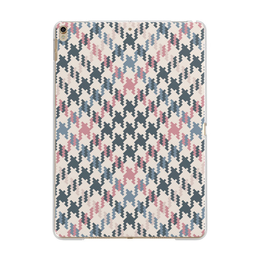 Houndstooth Fabric Effect Apple iPad Gold Case