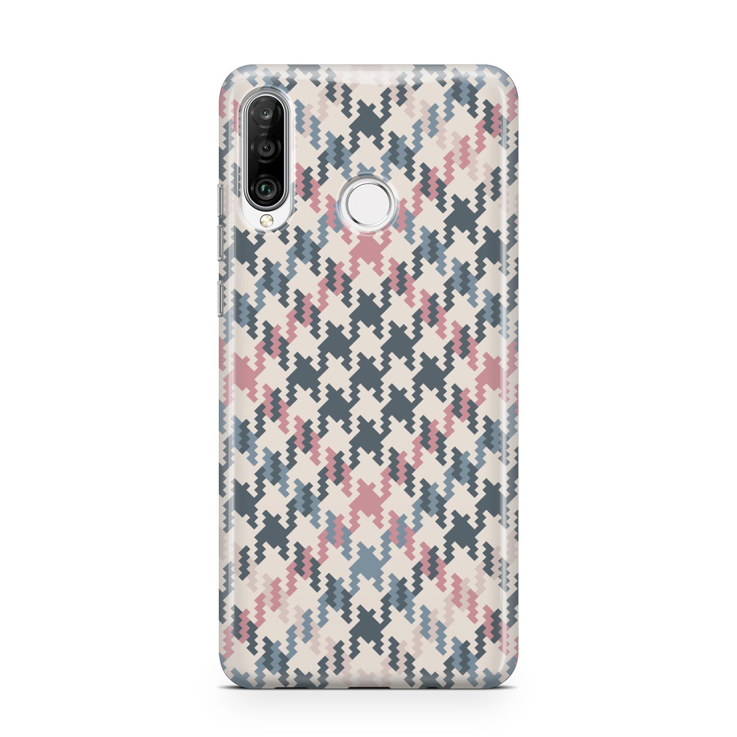 Houndstooth Fabric Effect Huawei P30 Lite Phone Case