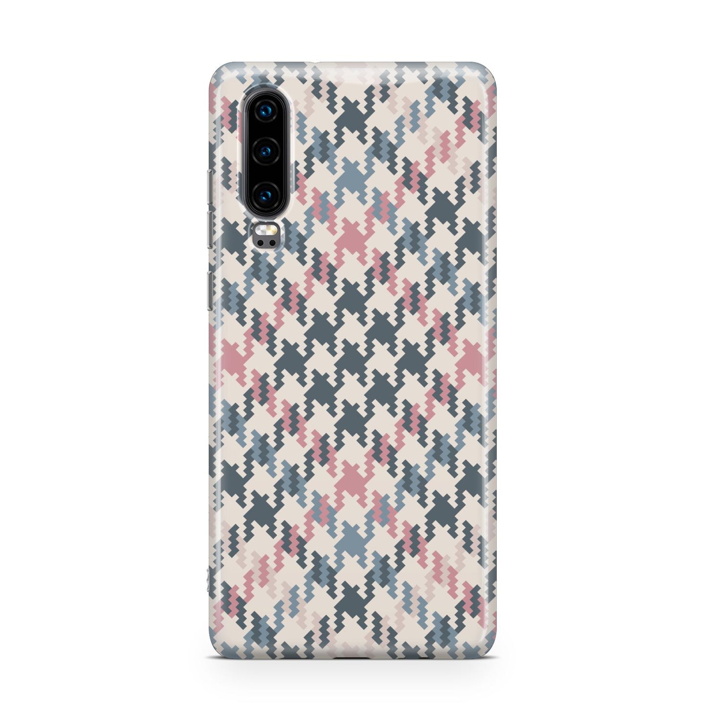 Houndstooth Fabric Effect Huawei P30 Phone Case