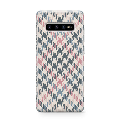 Houndstooth Fabric Effect Samsung Galaxy S10 Case