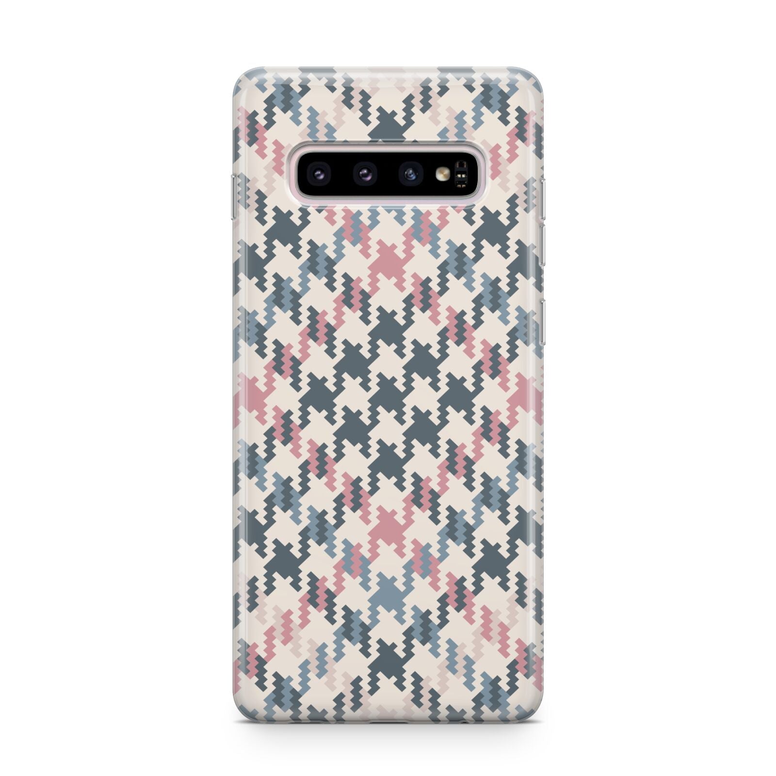 Houndstooth Fabric Effect Samsung Galaxy S10 Plus Case