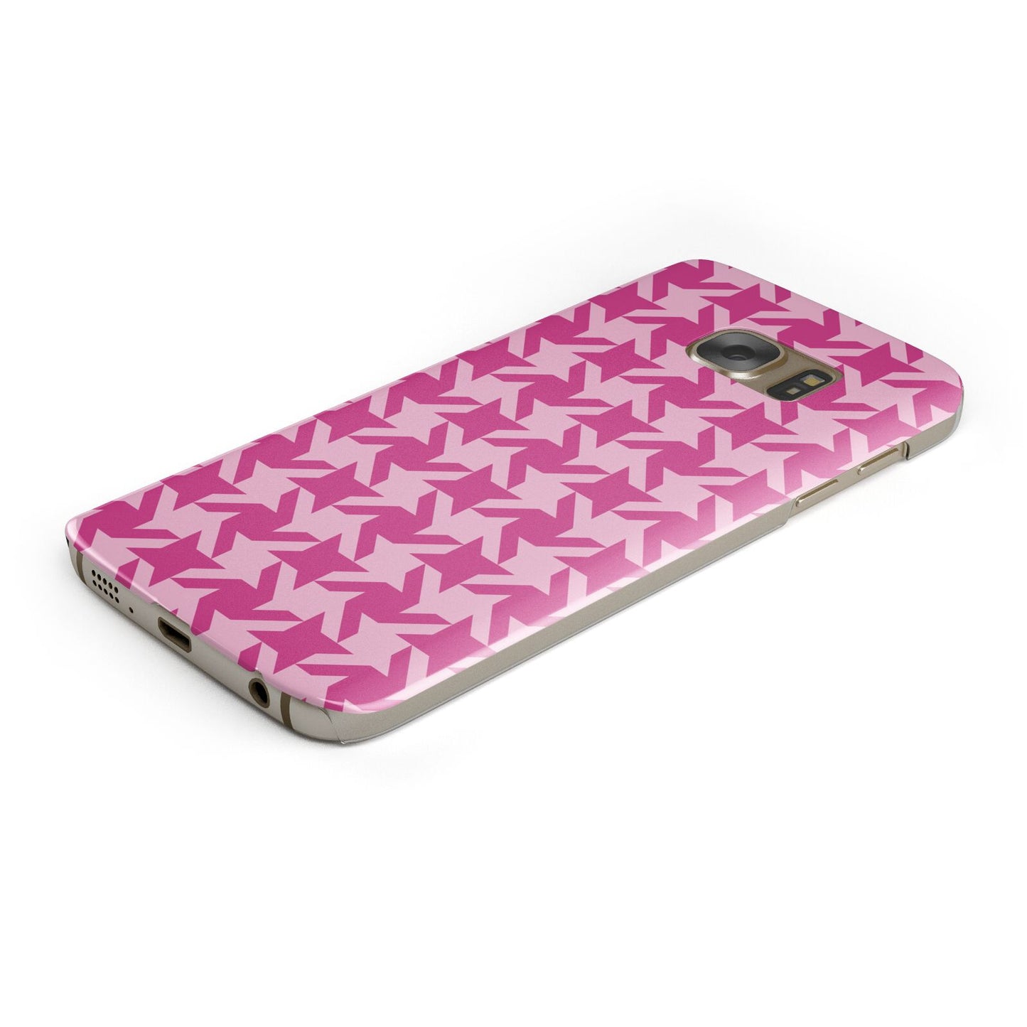 Houndstooth Samsung Galaxy Case Bottom Cutout