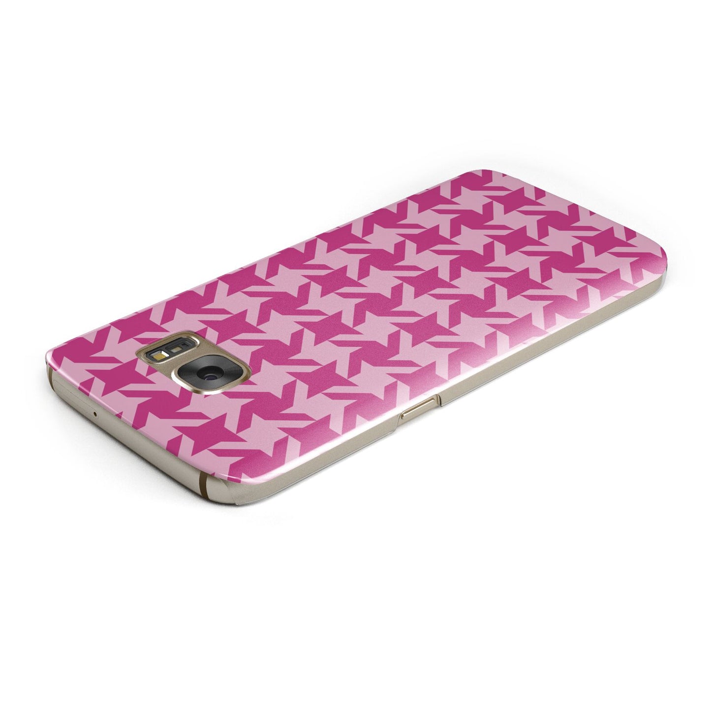 Houndstooth Samsung Galaxy Case Top Cutout