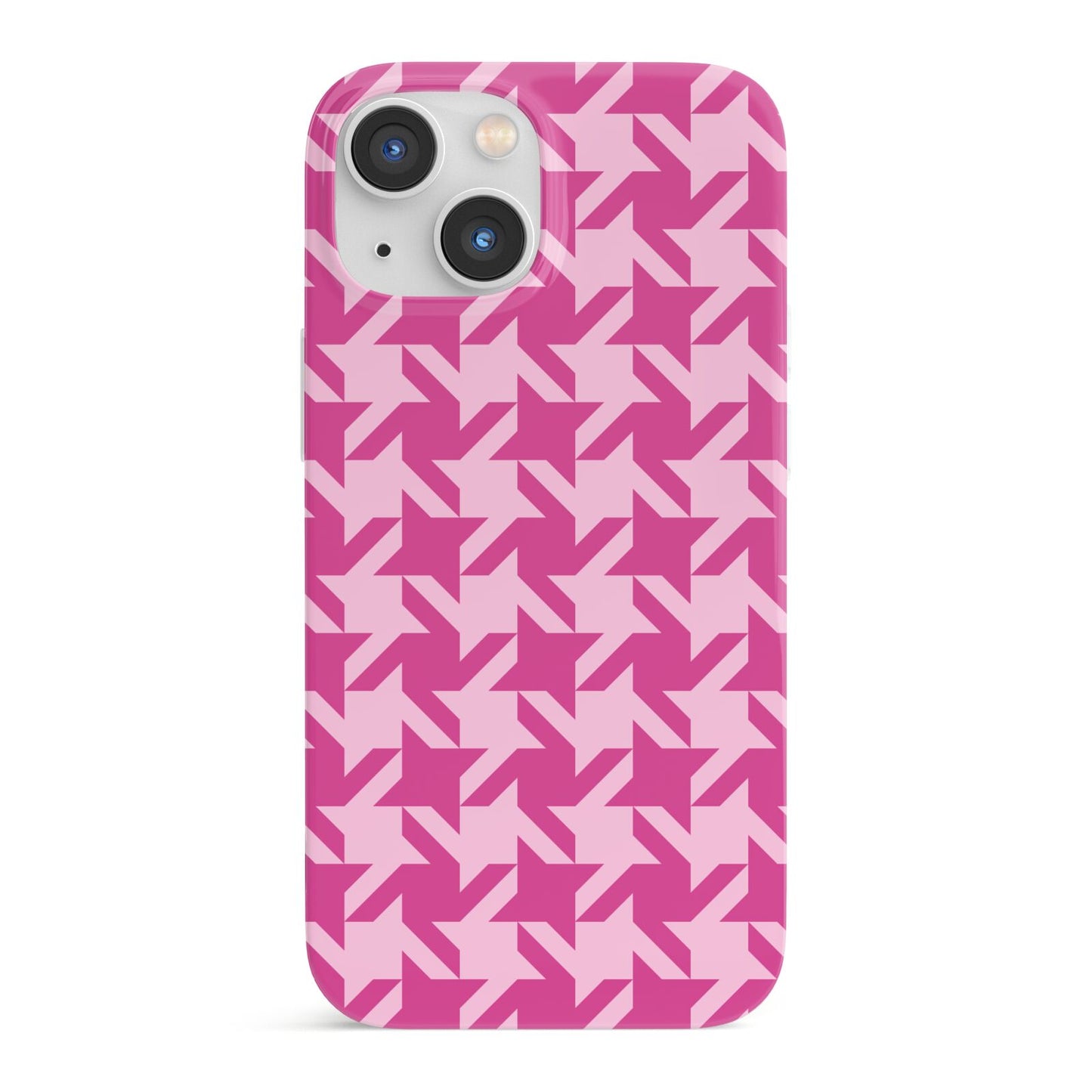 Houndstooth iPhone 13 Mini Full Wrap 3D Snap Case