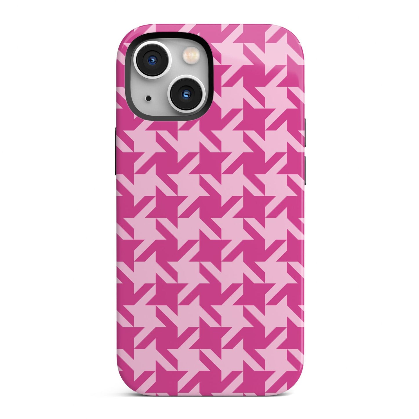 Houndstooth iPhone 13 Mini Full Wrap 3D Tough Case