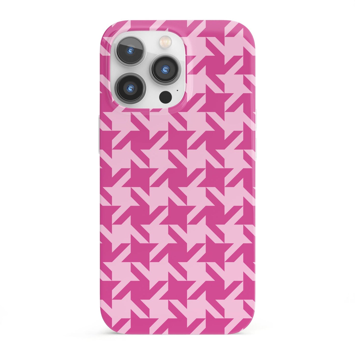 Houndstooth iPhone 13 Pro Full Wrap 3D Snap Case