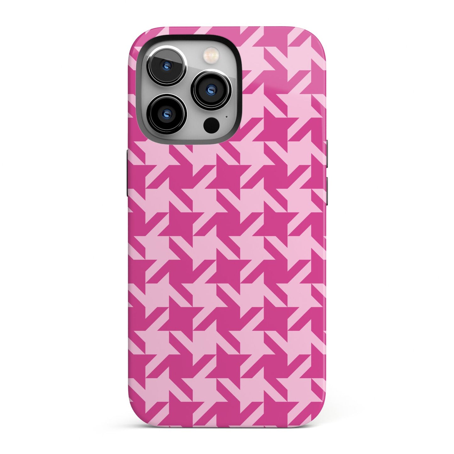 Houndstooth iPhone 13 Pro Full Wrap 3D Tough Case