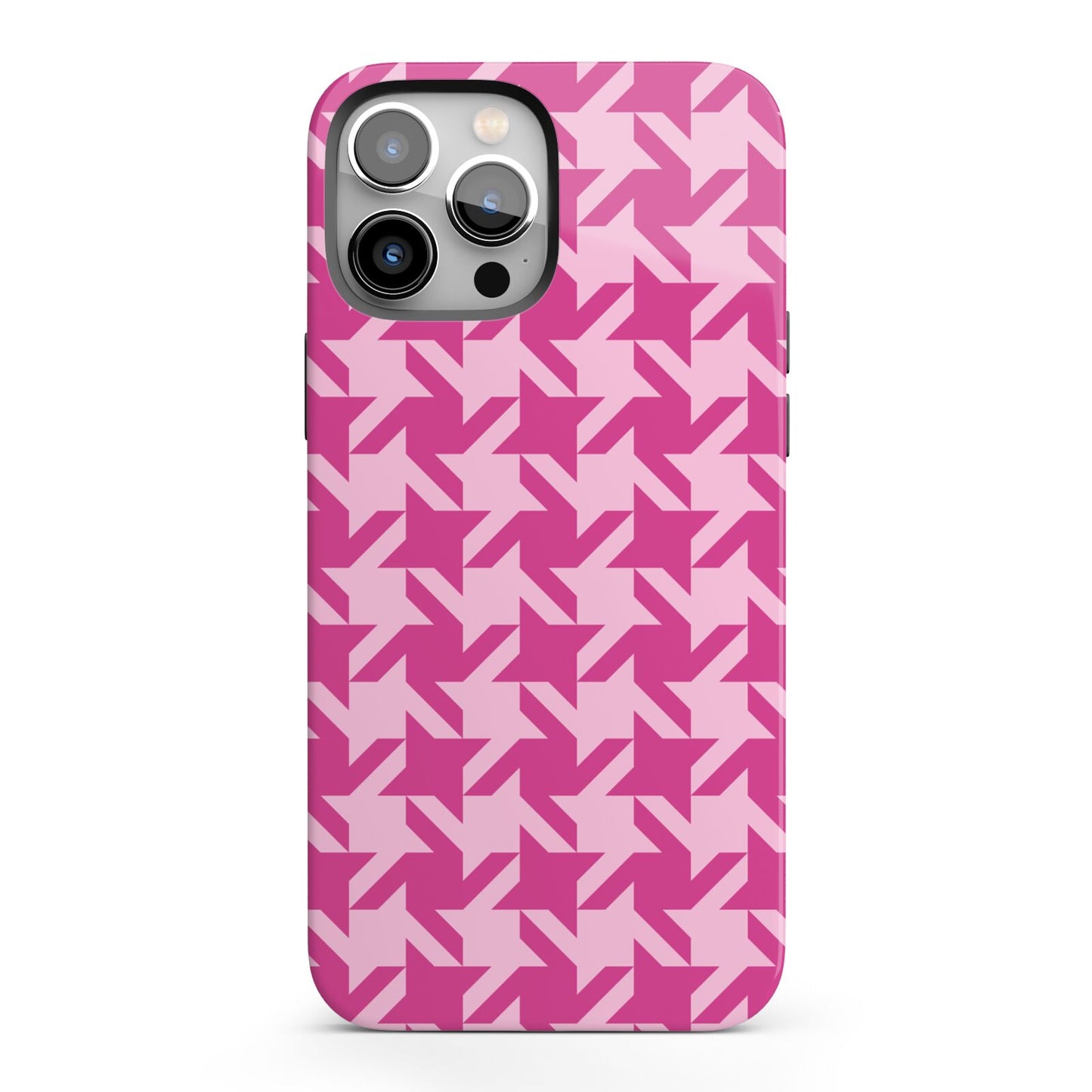 Houndstooth iPhone 13 Pro Max Full Wrap 3D Tough Case