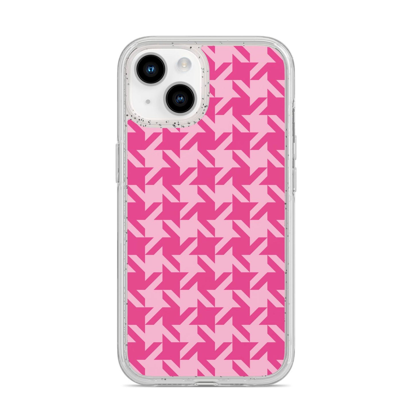 Houndstooth iPhone 14 Glitter Tough Case Starlight