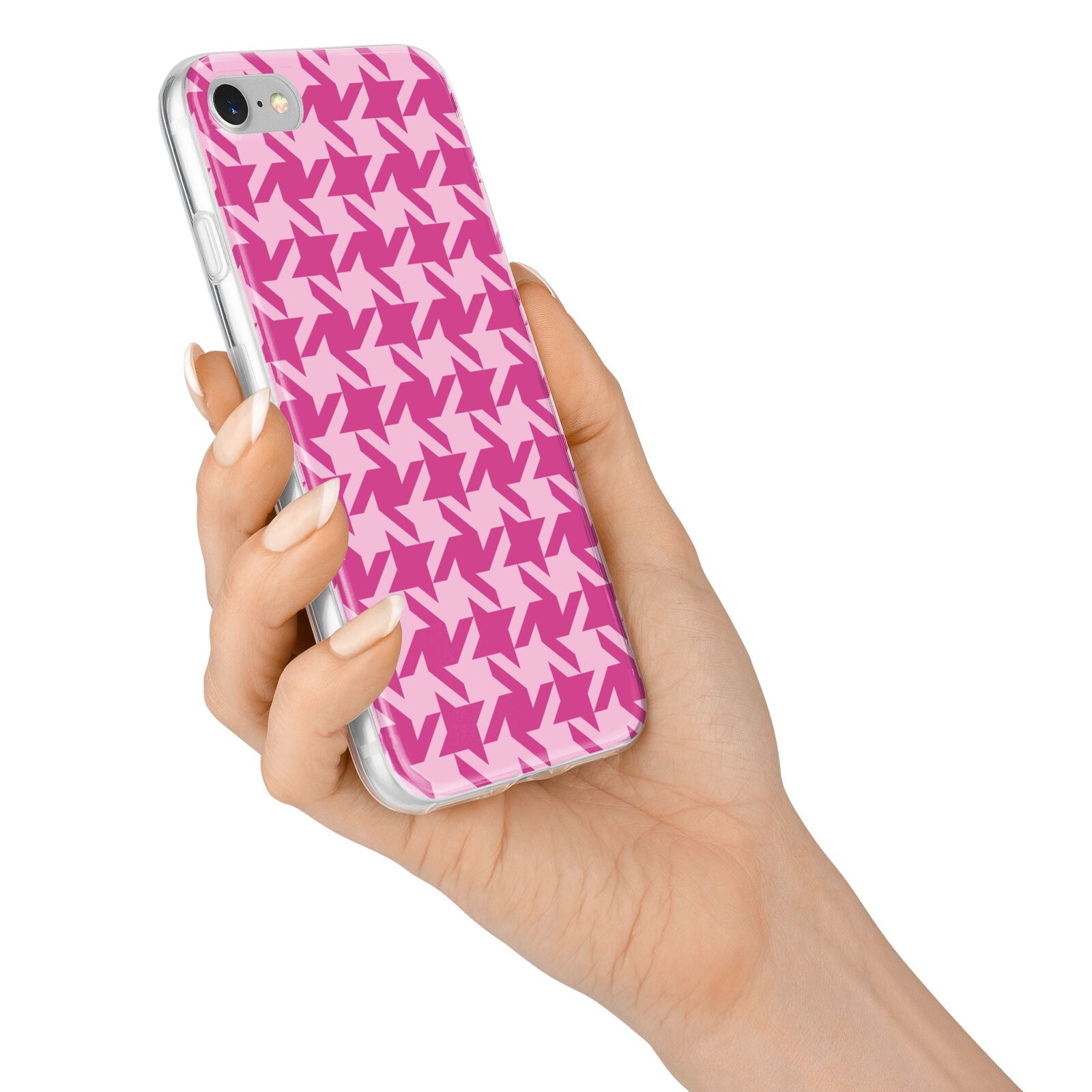 Houndstooth iPhone 7 Bumper Case on Silver iPhone Alternative Image