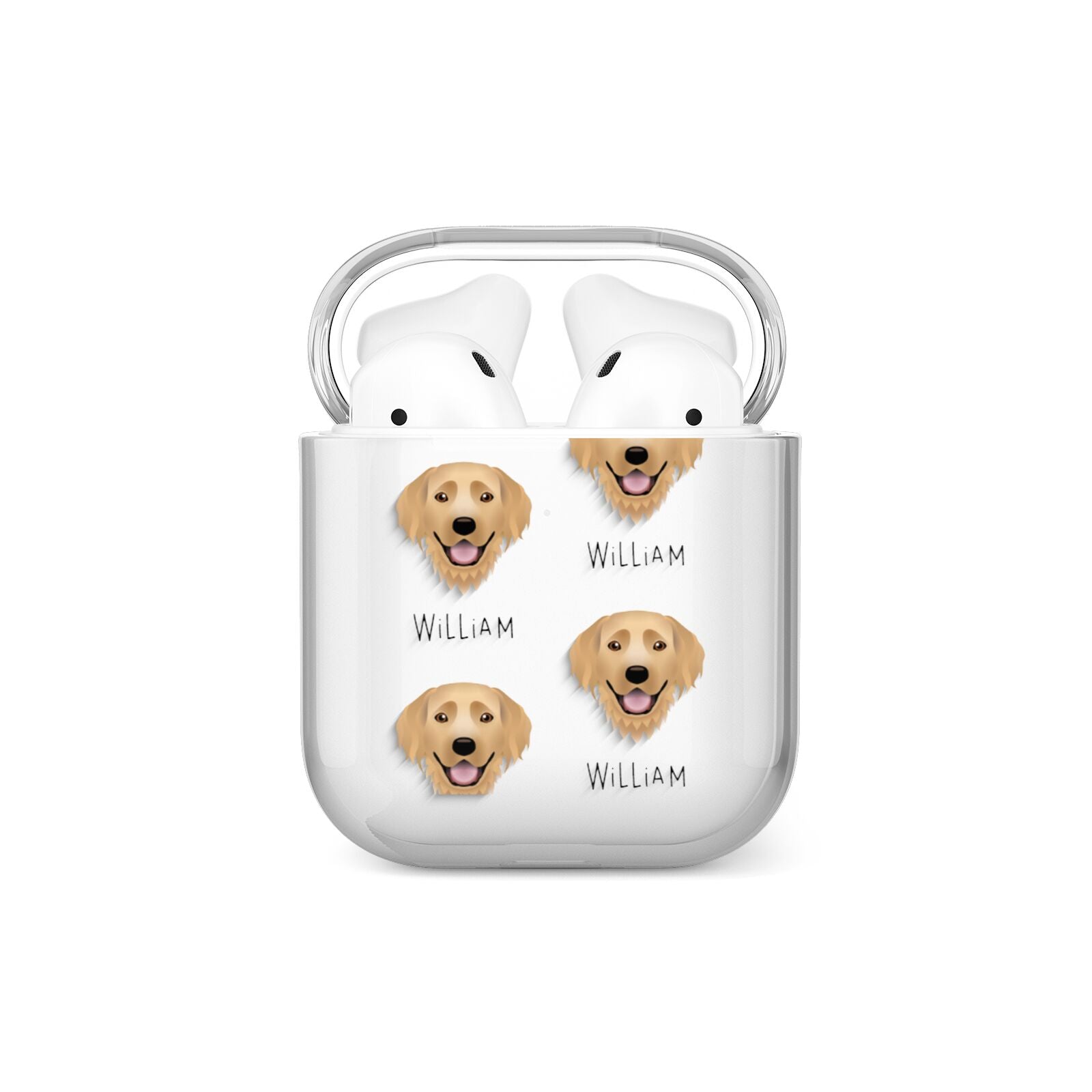 Hovawart Icon with Name AirPods Case
