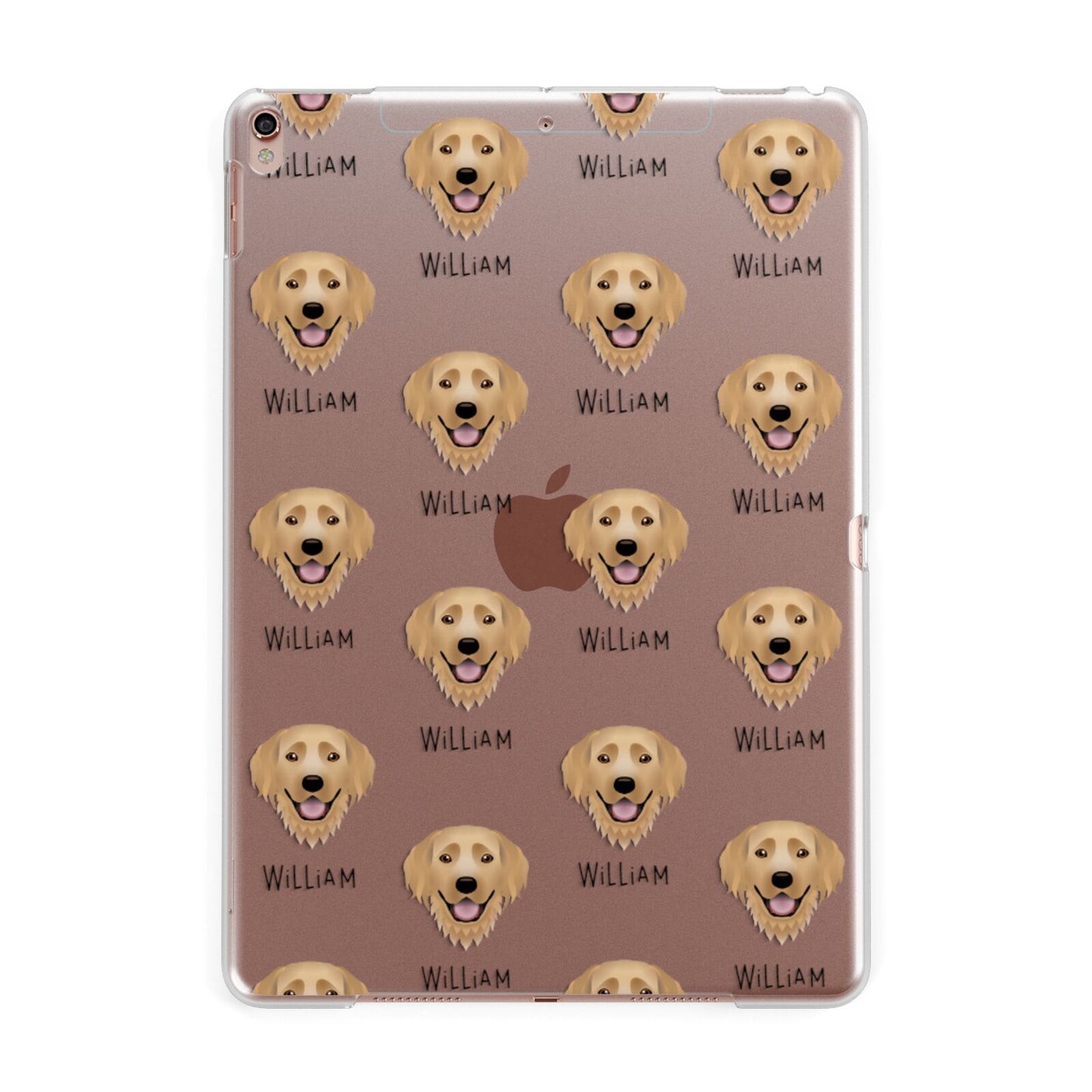 Hovawart Icon with Name Apple iPad Rose Gold Case