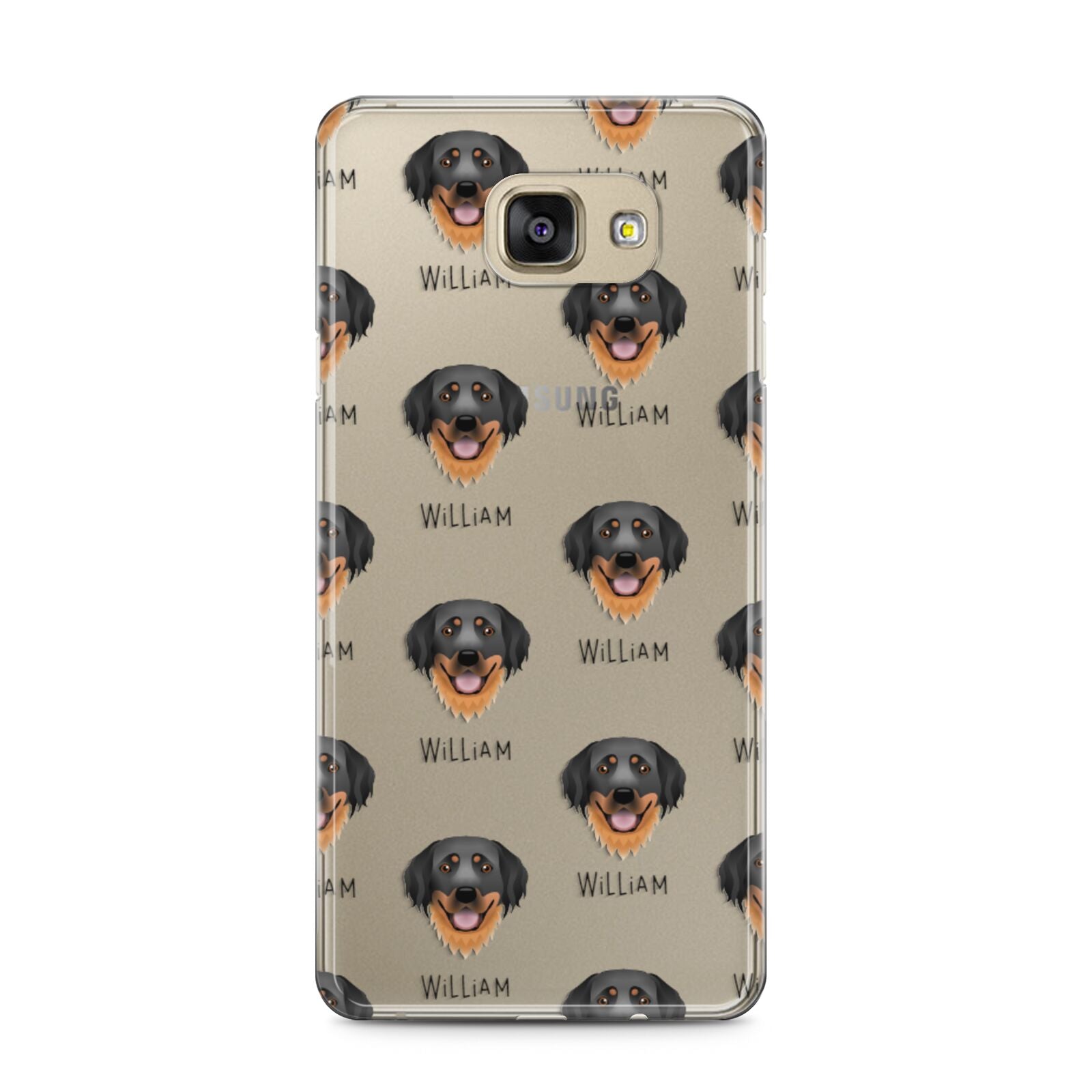 Hovawart Icon with Name Samsung Galaxy A5 2016 Case on gold phone