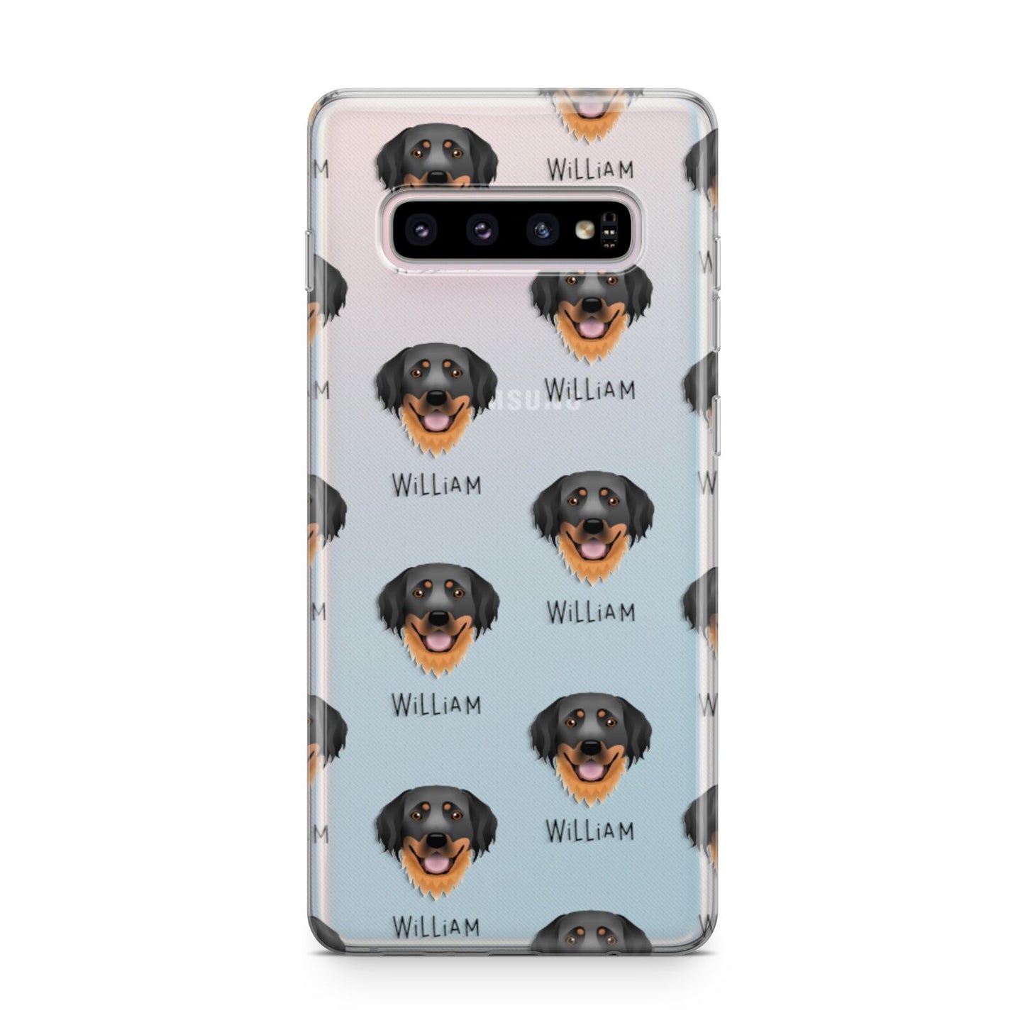 Hovawart Icon with Name Samsung Galaxy S10 Plus Case
