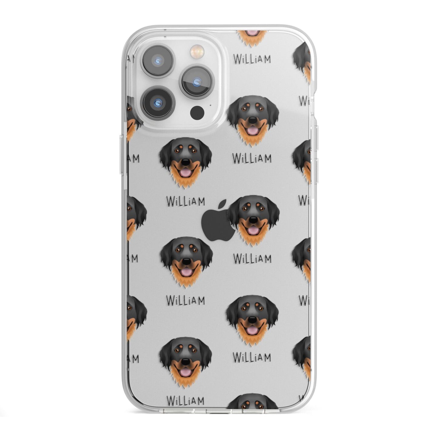Hovawart Icon with Name iPhone 13 Pro Max TPU Impact Case with White Edges