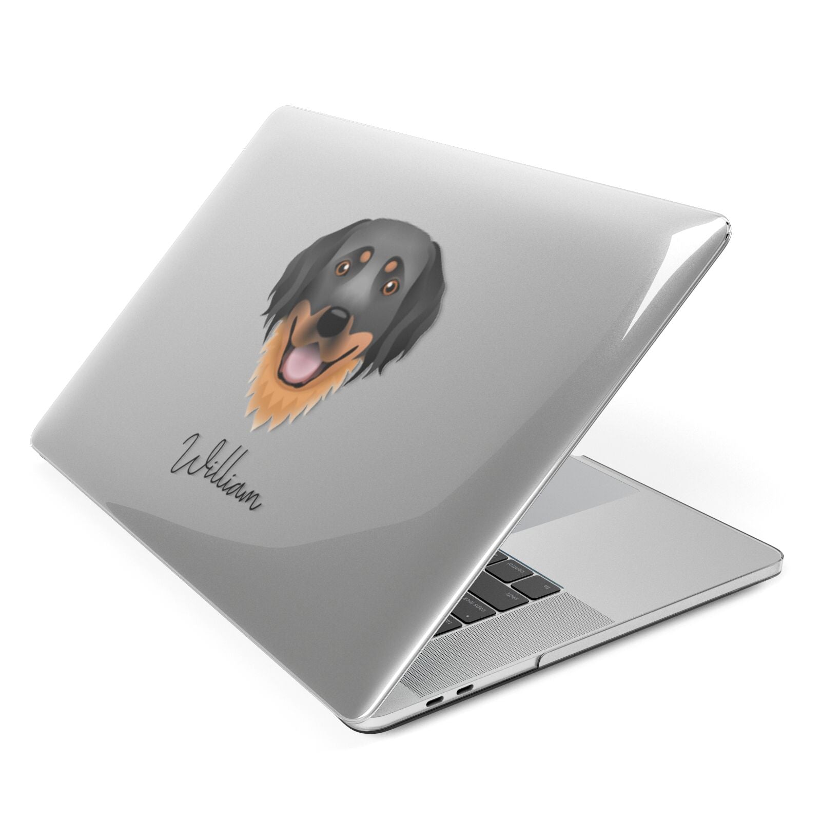 Hovawart Personalised Apple MacBook Case Side View