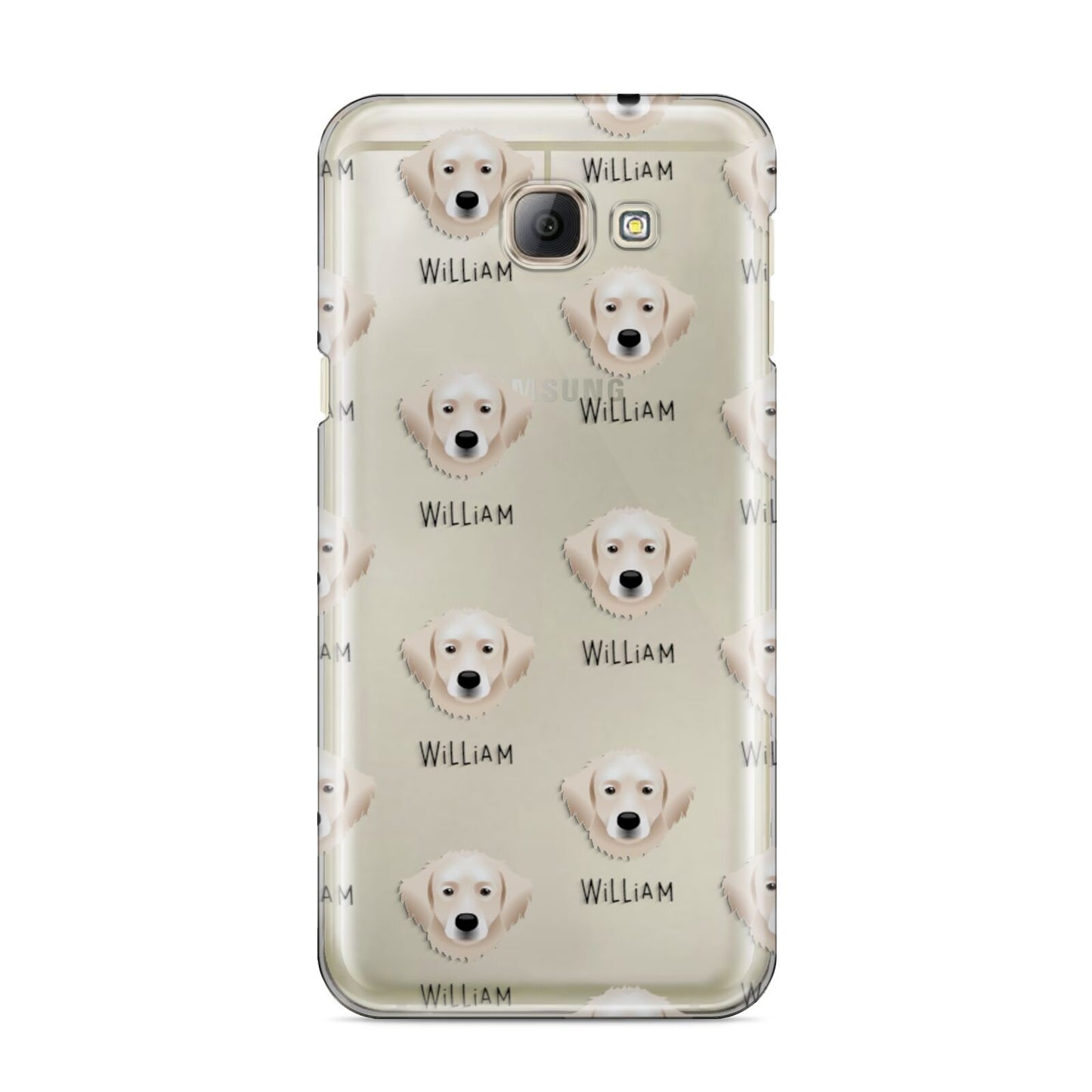 Hungarian Kuvasz Icon with Name Samsung Galaxy A8 2016 Case