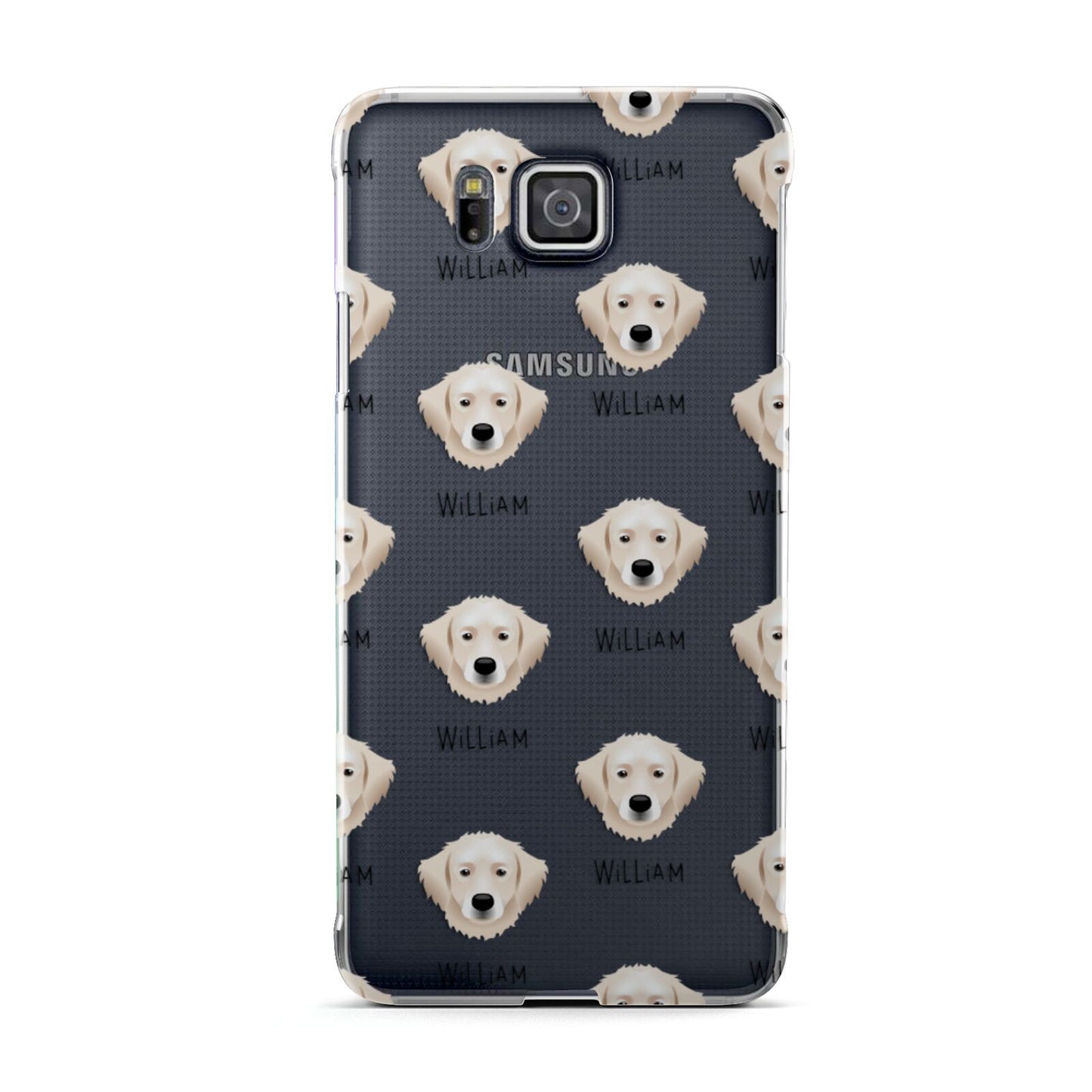 Hungarian Kuvasz Icon with Name Samsung Galaxy Alpha Case