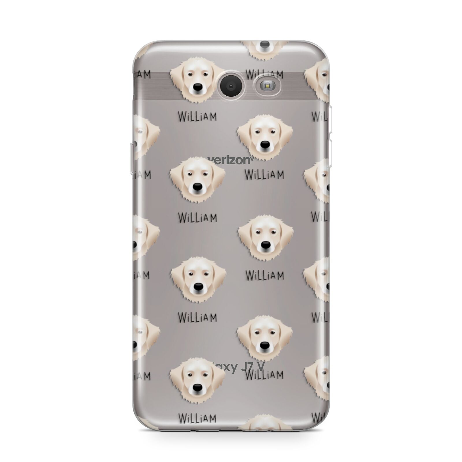 Hungarian Kuvasz Icon with Name Samsung Galaxy J7 2017 Case