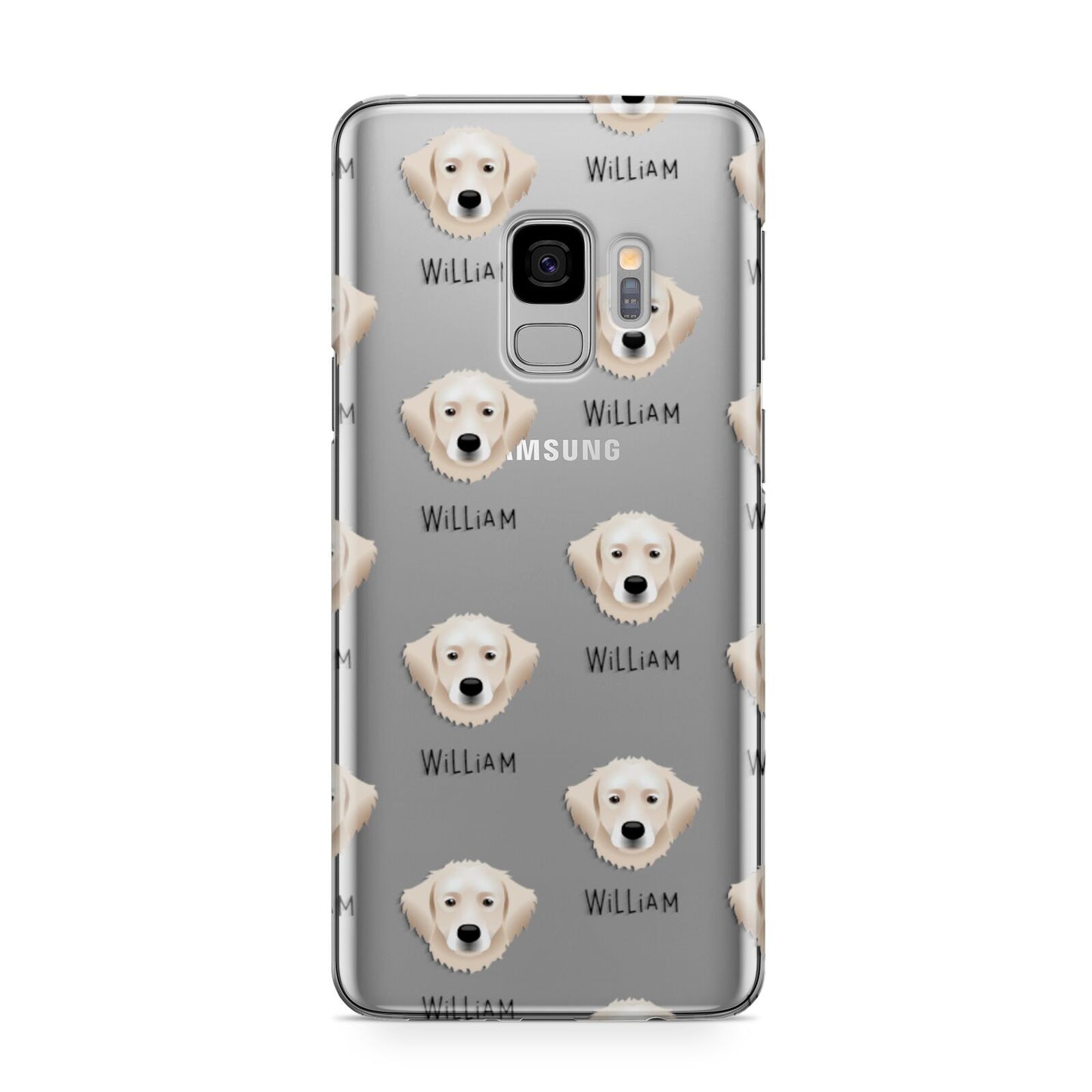 Hungarian Kuvasz Icon with Name Samsung Galaxy S9 Case