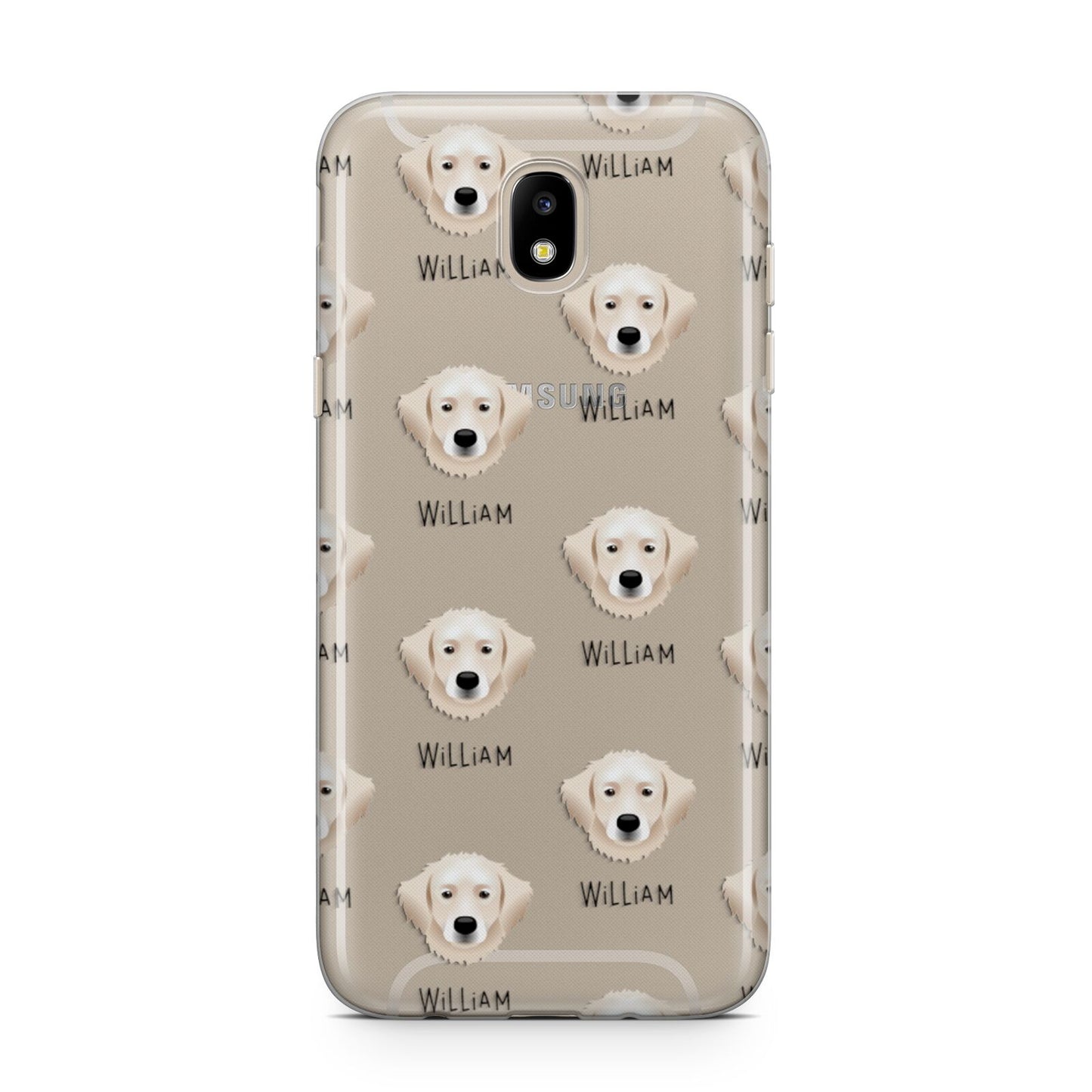 Hungarian Kuvasz Icon with Name Samsung J5 2017 Case